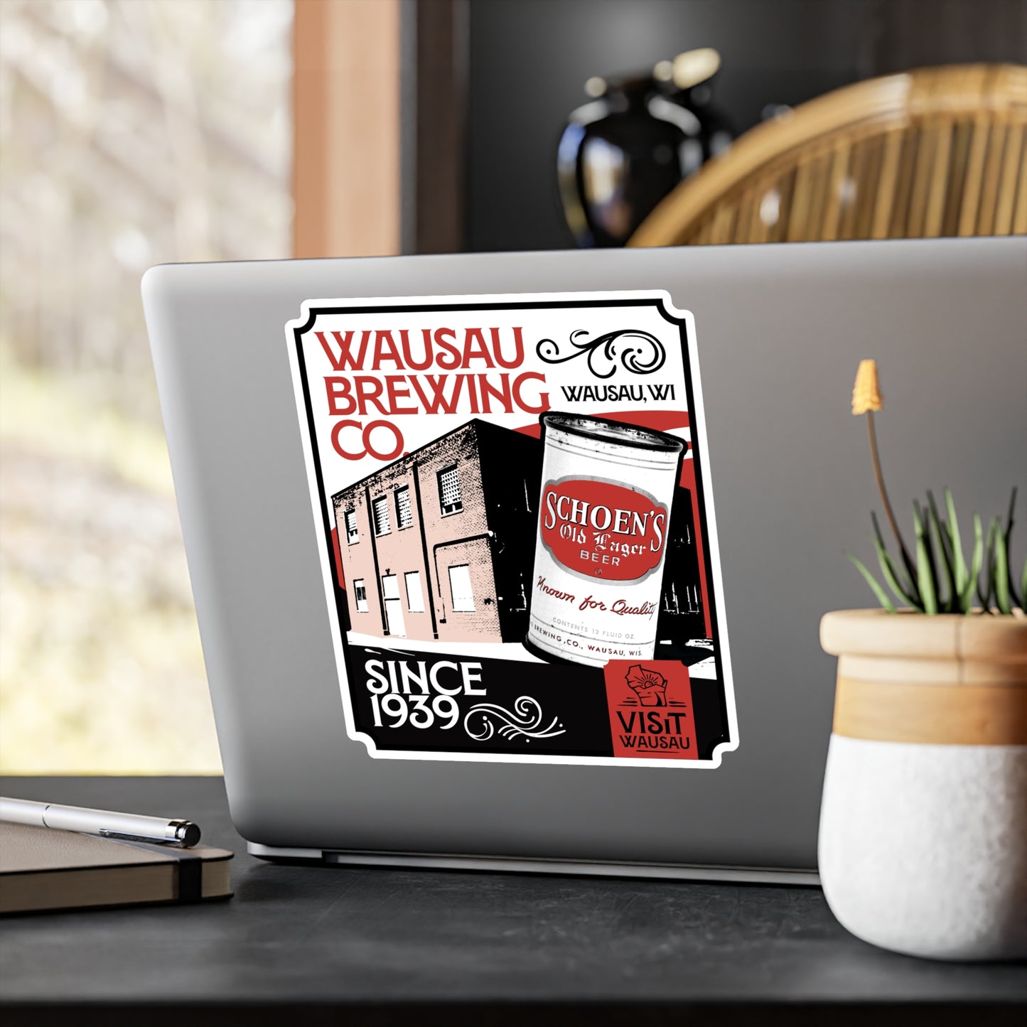 Vinyl Decal - Wausau Brewing Icon