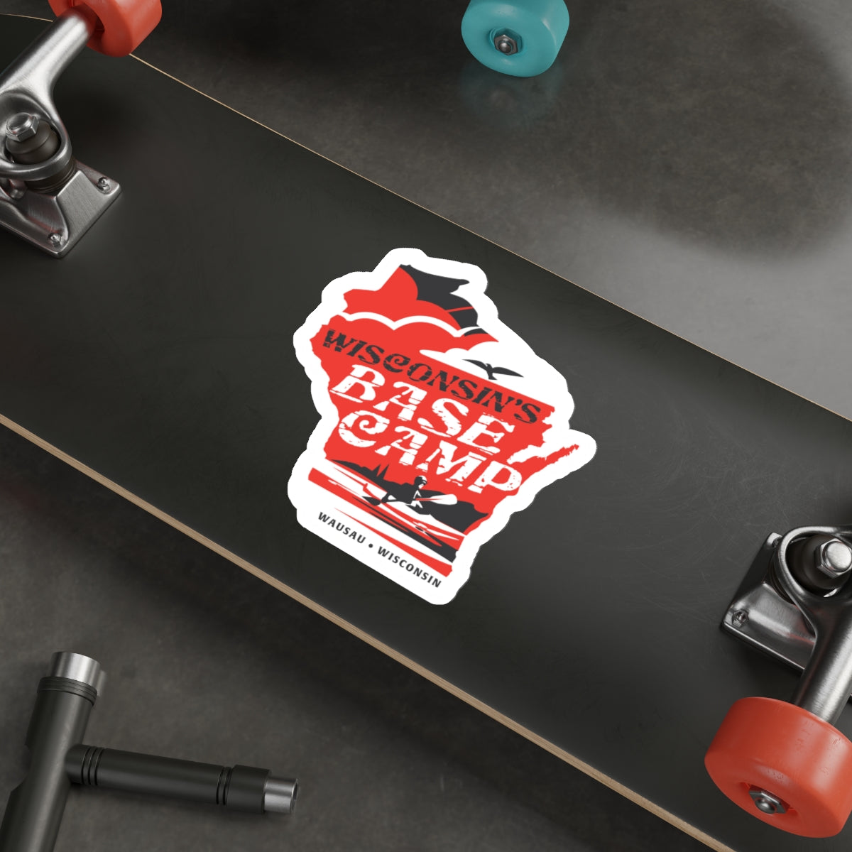 Wisconsin's Basecamp Paddler - Die-Cut Stickers