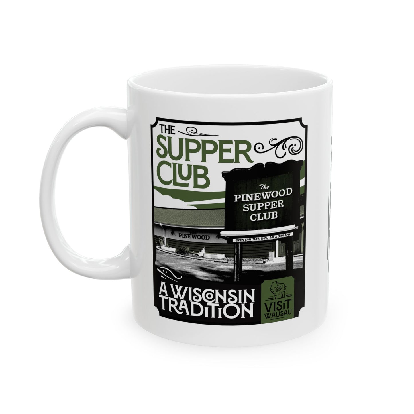 Mug - Classic Wausau Icons Pinewood Supper Club Half Moon Lake