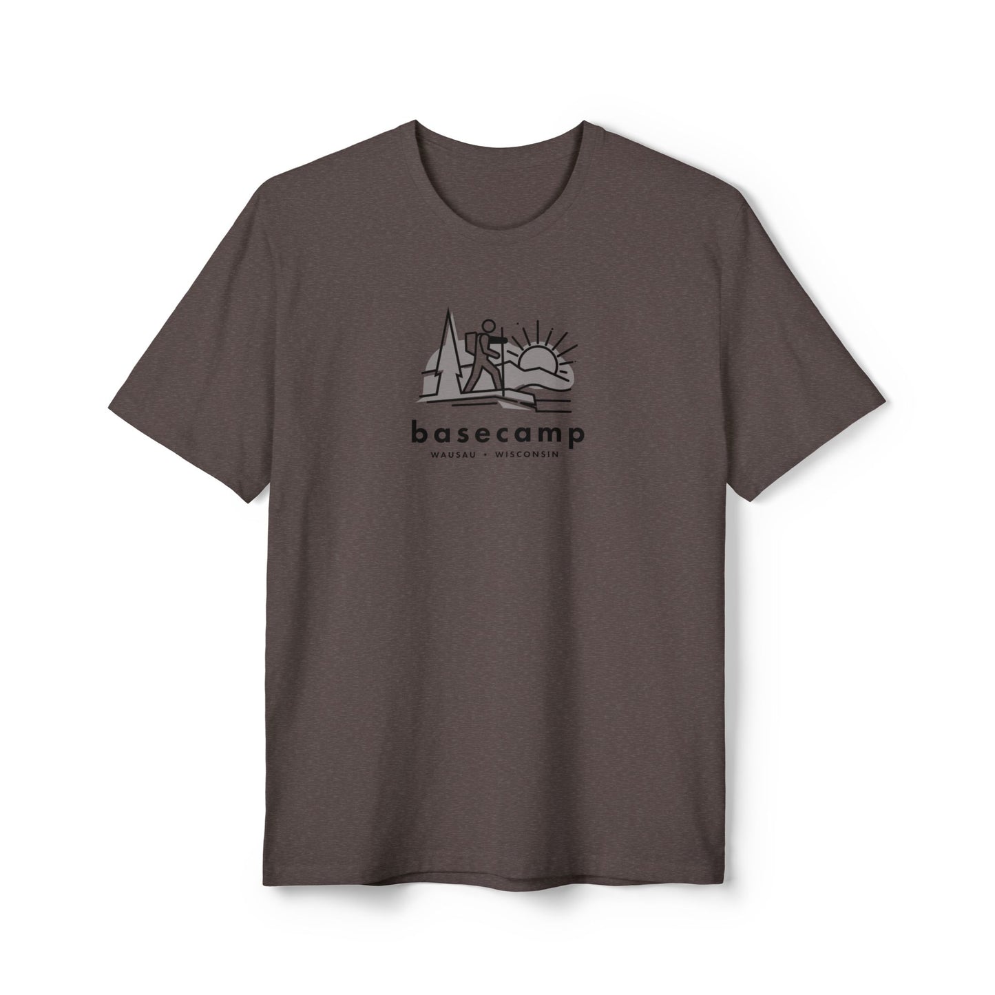 Hiker in Wisconsin's Basecamp - Unisex District® Re-Tee®