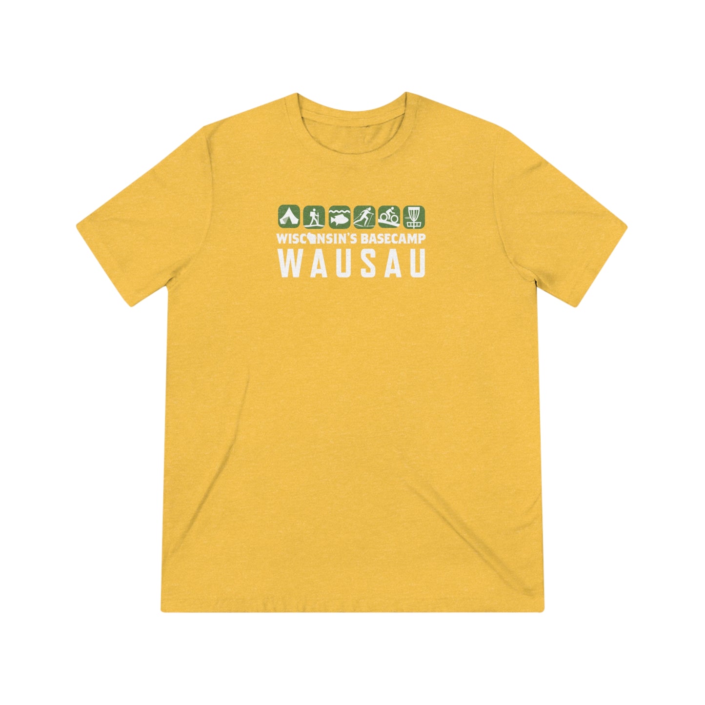 Wisconsin Outdoor Recreation Unisex Triblend Tee - Basecamp Wausau Design