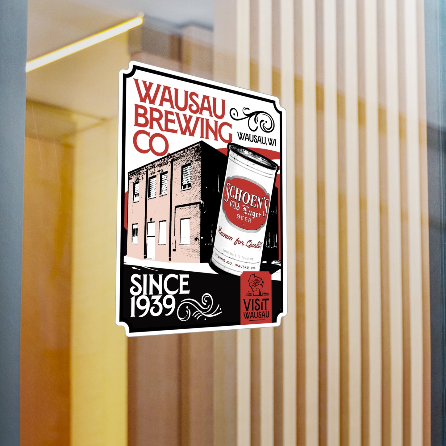 Vinyl Decal - Wausau Brewing Icon