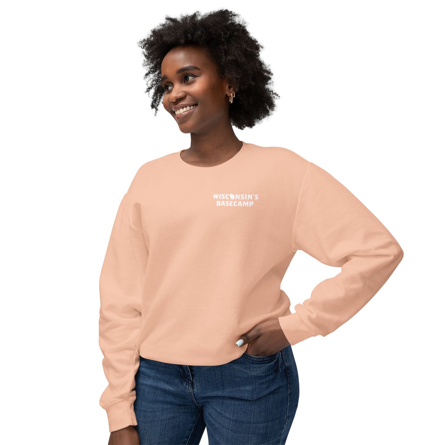 Sunrise Landscape Unisex Lightweight Crewneck Sweatshirt