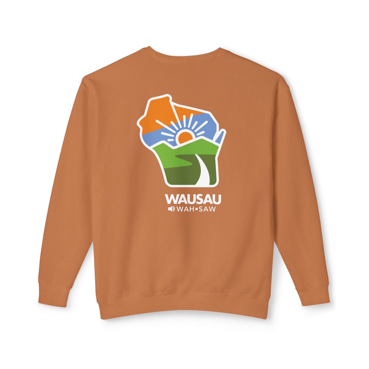 Sunrise Landscape Unisex Lightweight Crewneck Sweatshirt