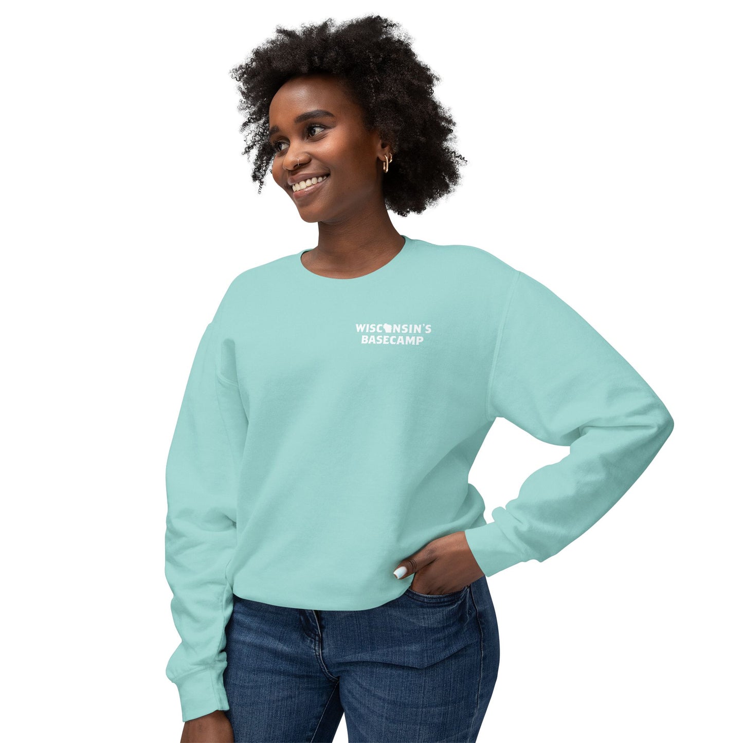 Sunrise Landscape Unisex Lightweight Crewneck Sweatshirt