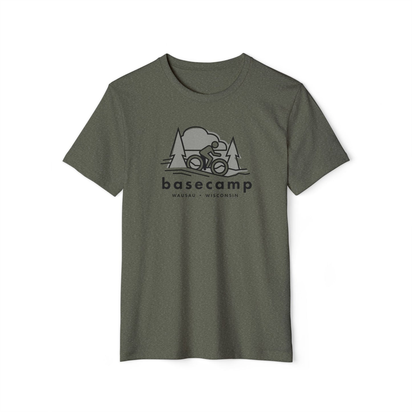 Wisconsin's Basecamp Biker - Unisex Recycled Organic T-Shirt