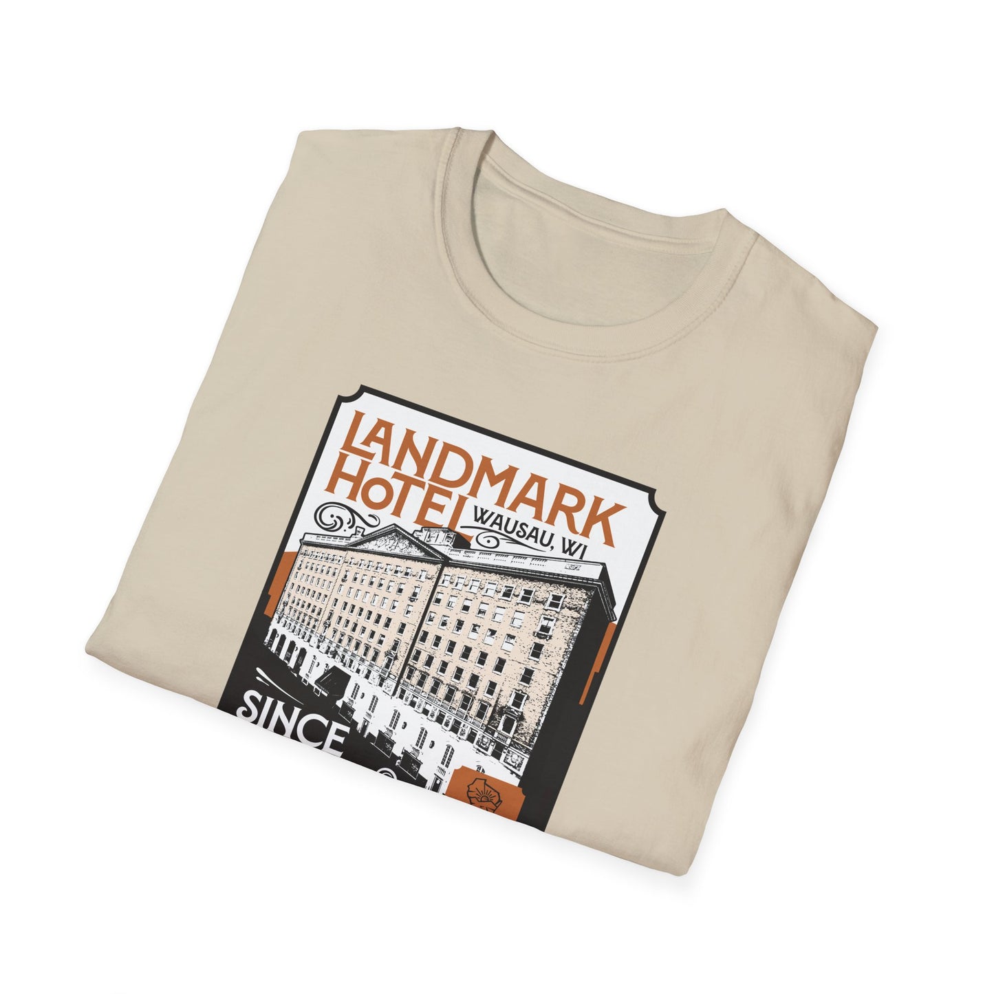 Unisex T-Shirt - Classic Wausau Icons - Landmark Hotel from the 1920s Design