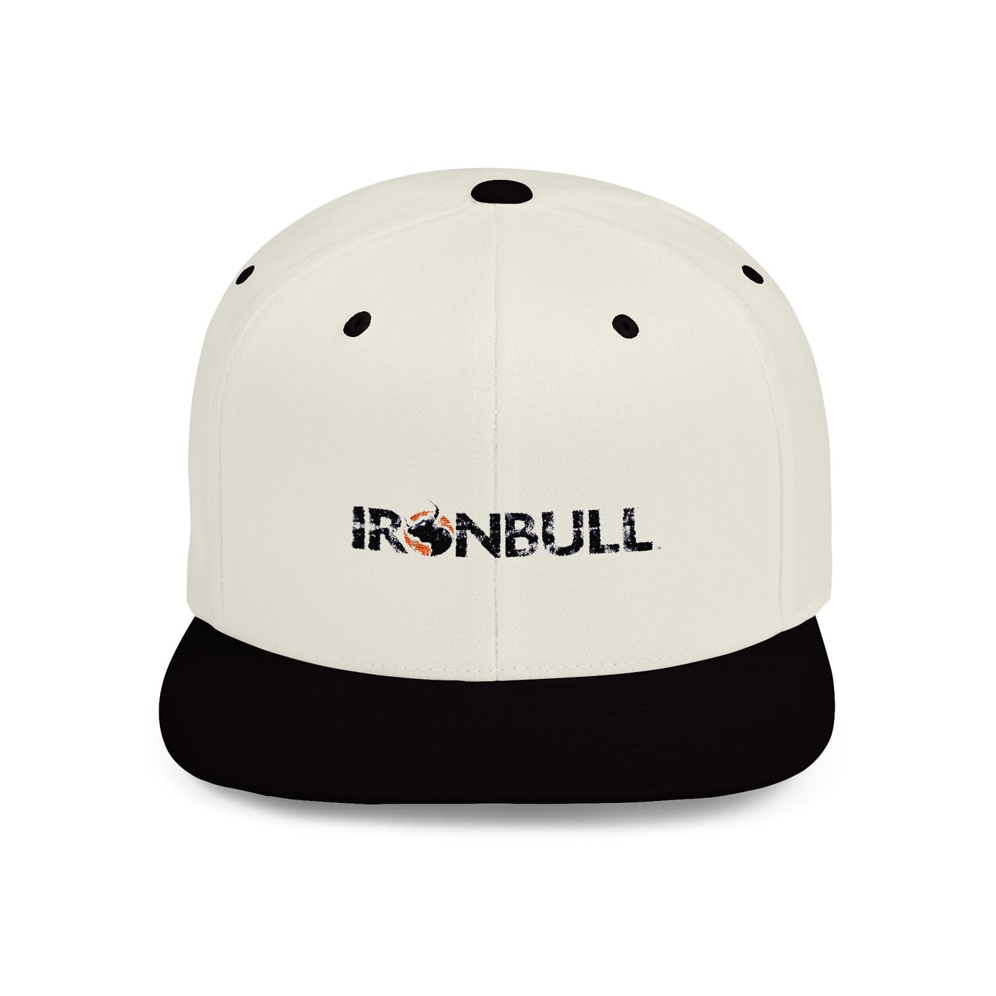 Ironbull Flat Bill Snapback Cap - Stylish Casual Hat for Streetwear Enthusiasts