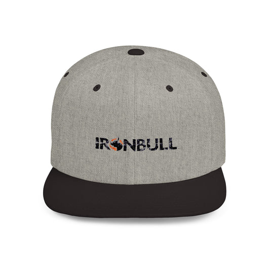 Ironbull Flat Bill Snapback Cap - Stylish Casual Hat for Streetwear Enthusiasts