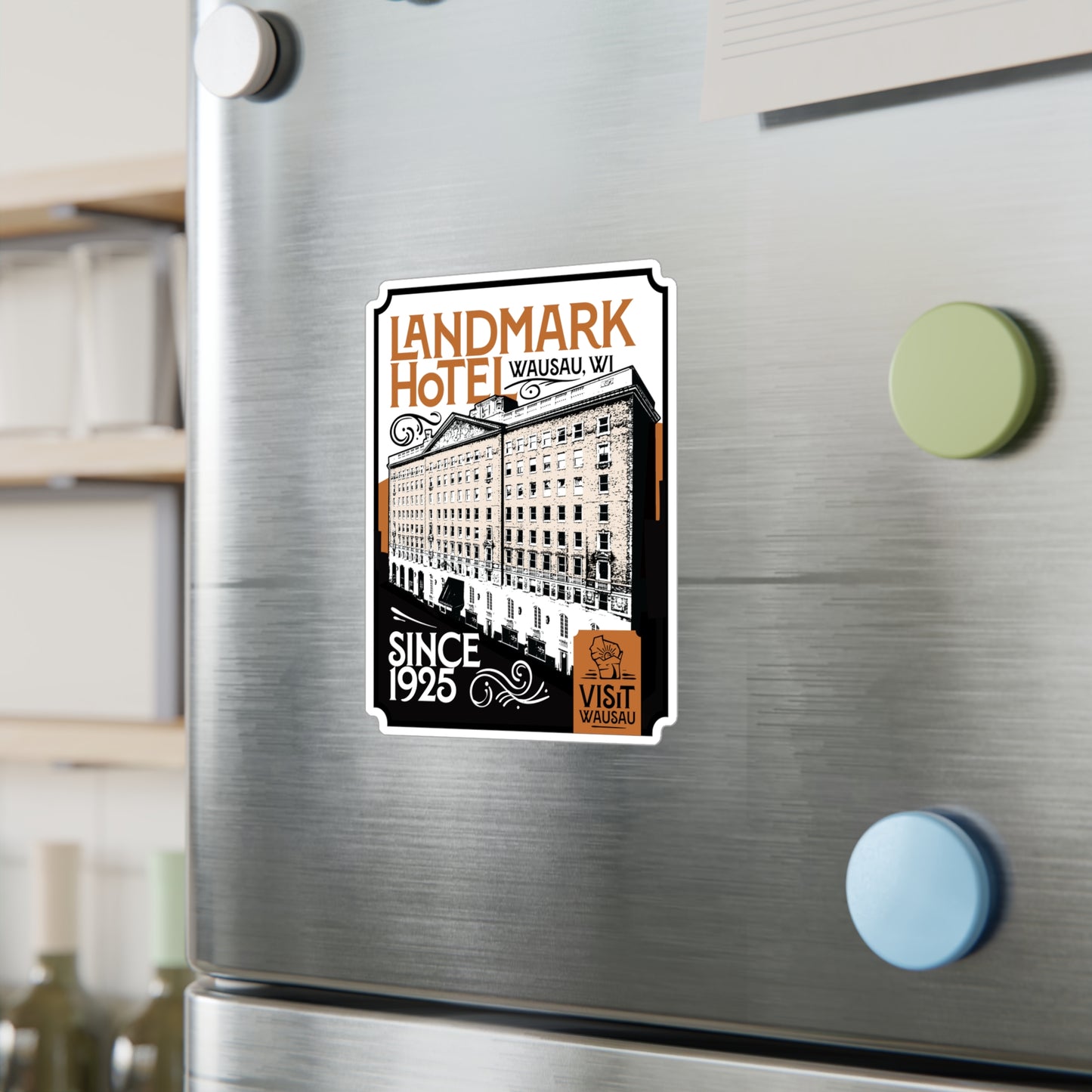 Vinyl Decal - Classic Wausau Landmark Icon