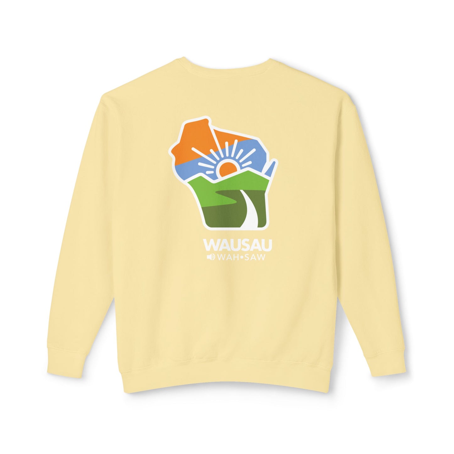 Sunrise Landscape Unisex Lightweight Crewneck Sweatshirt