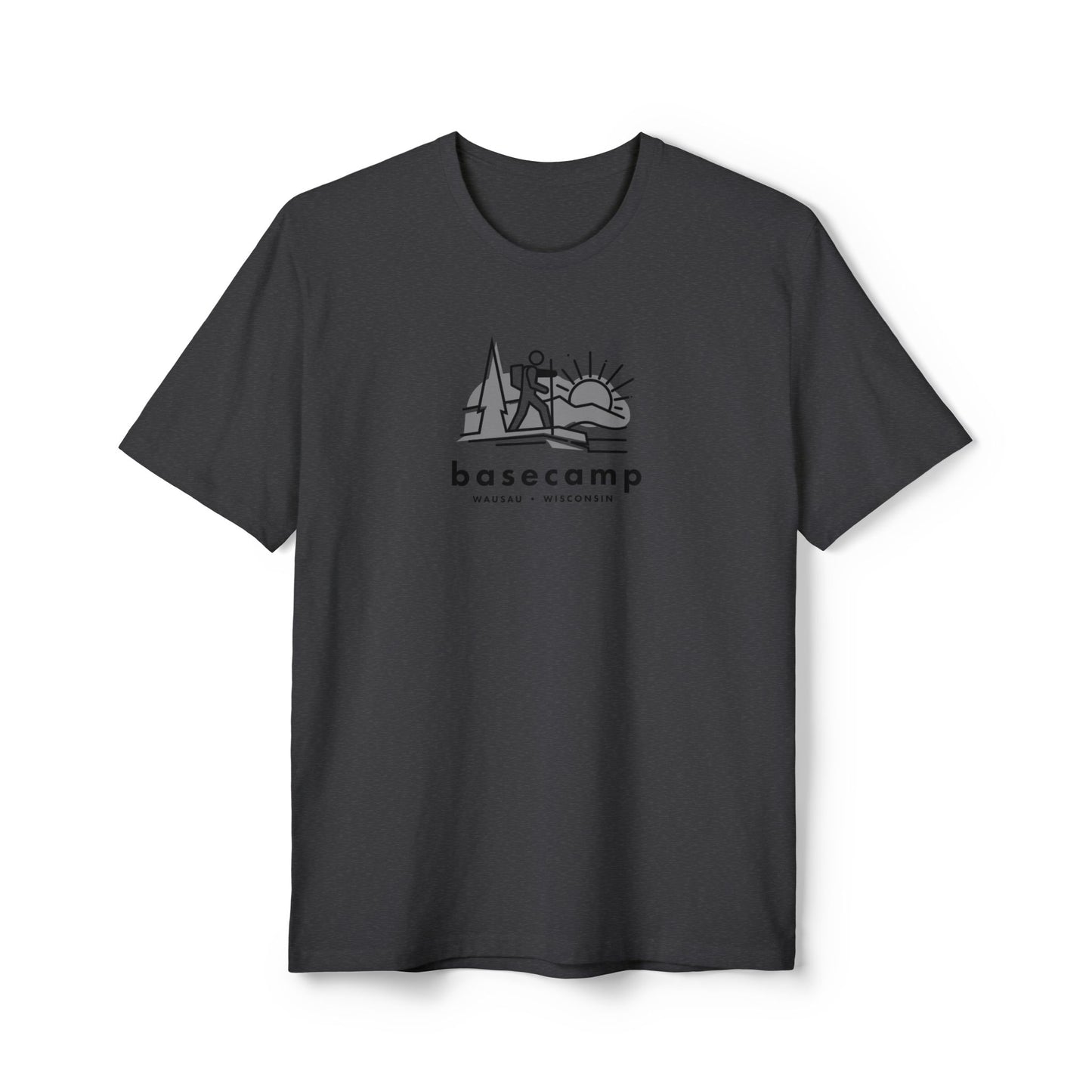 Hiker in Wisconsin's Basecamp - Unisex District® Re-Tee®