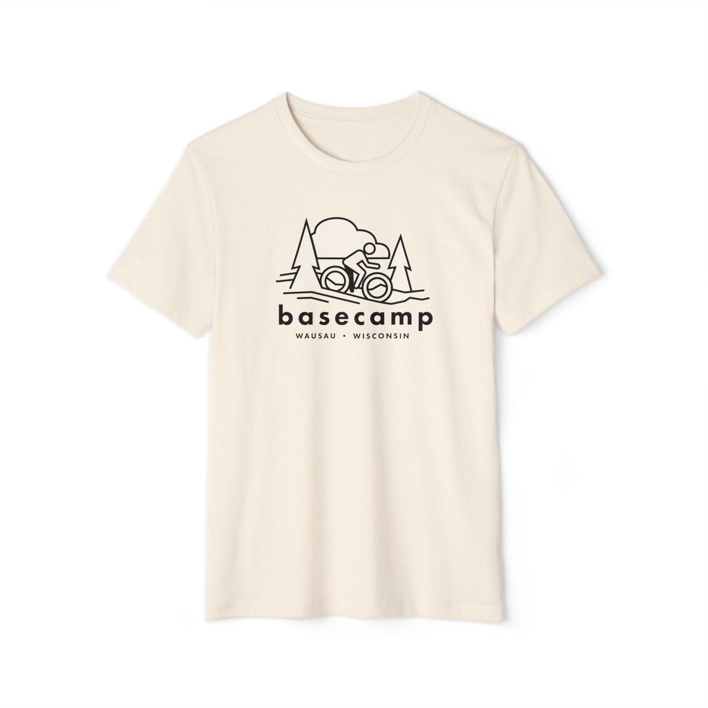 Wisconsin's Basecamp Biker - Unisex Recycled Organic T-Shirt