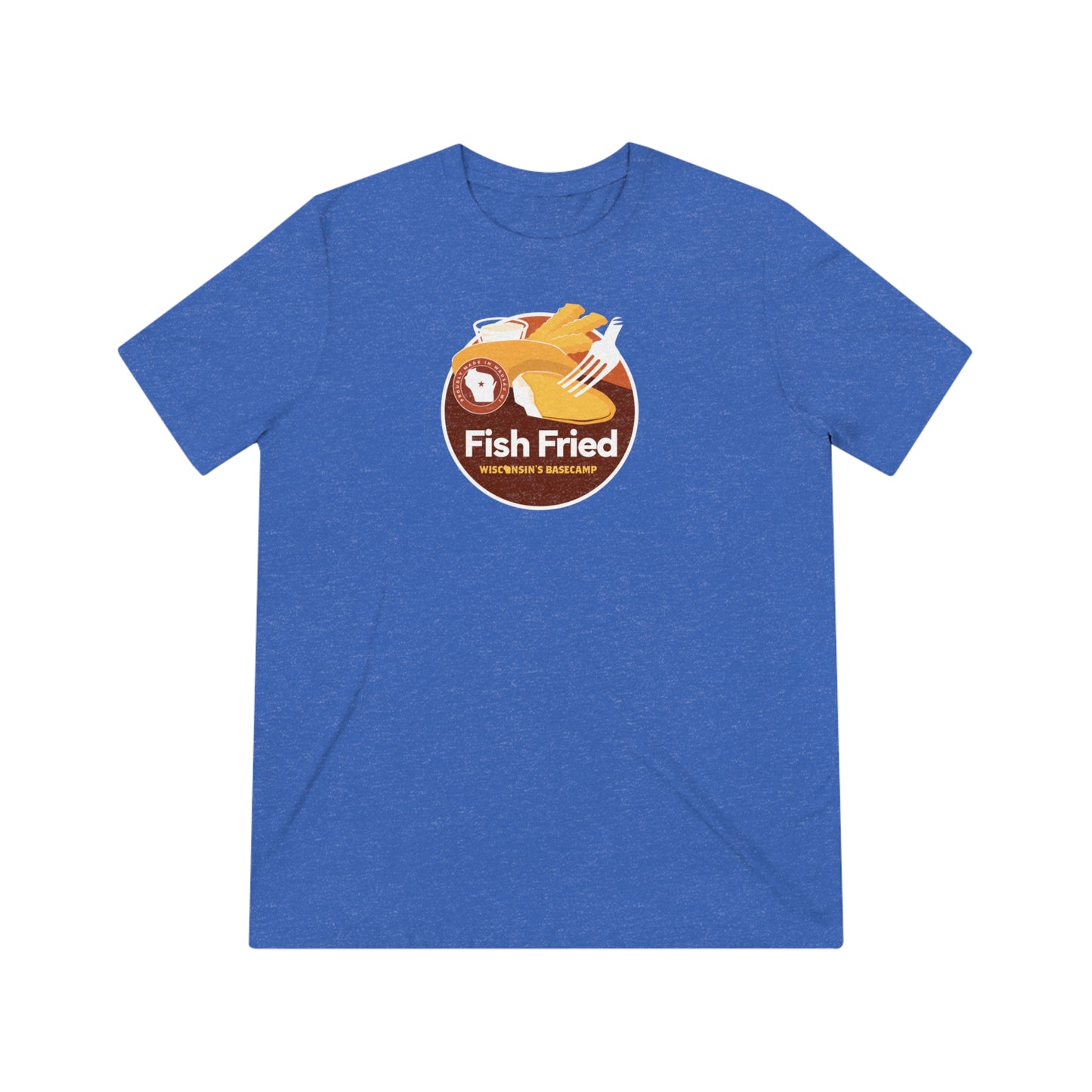 Wisconsin Fish Fry Triblend Tee - Basecamp Design