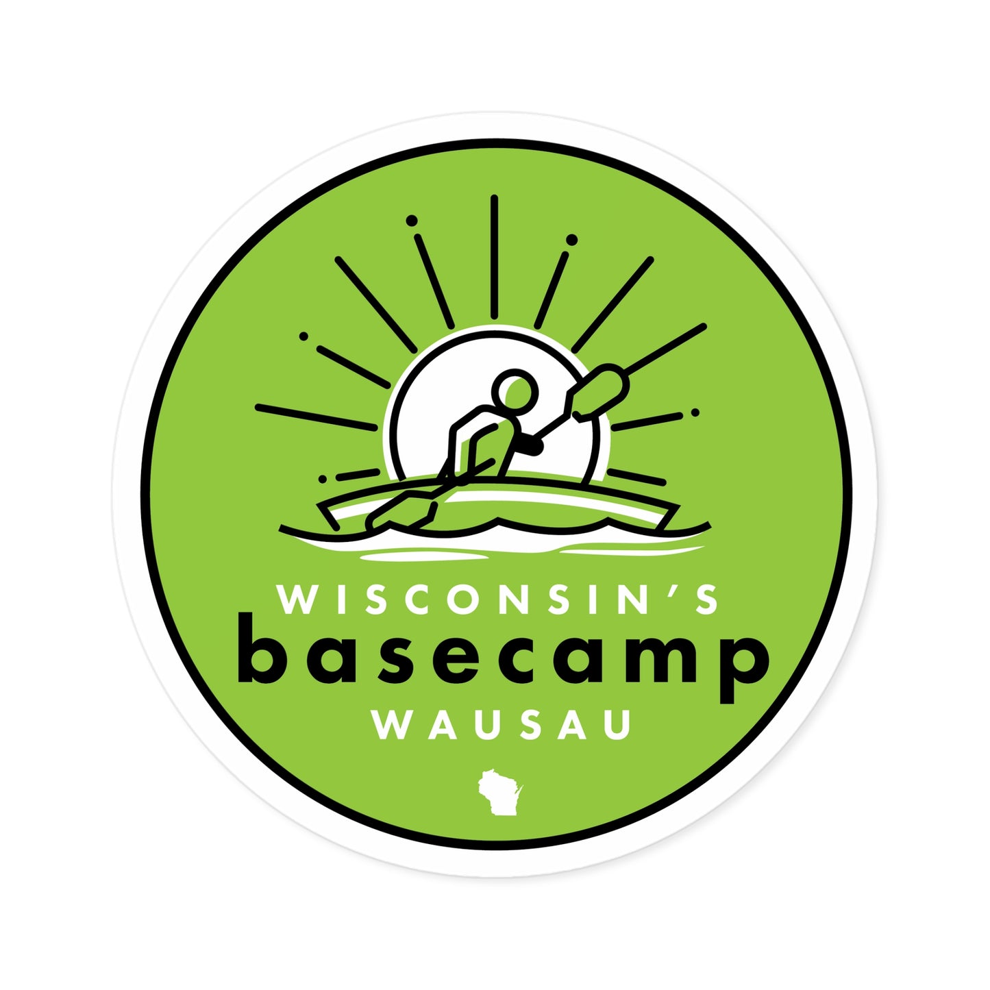 Stickers - Wisconsin Paddlers Great Pinery Heritage Waterway Design