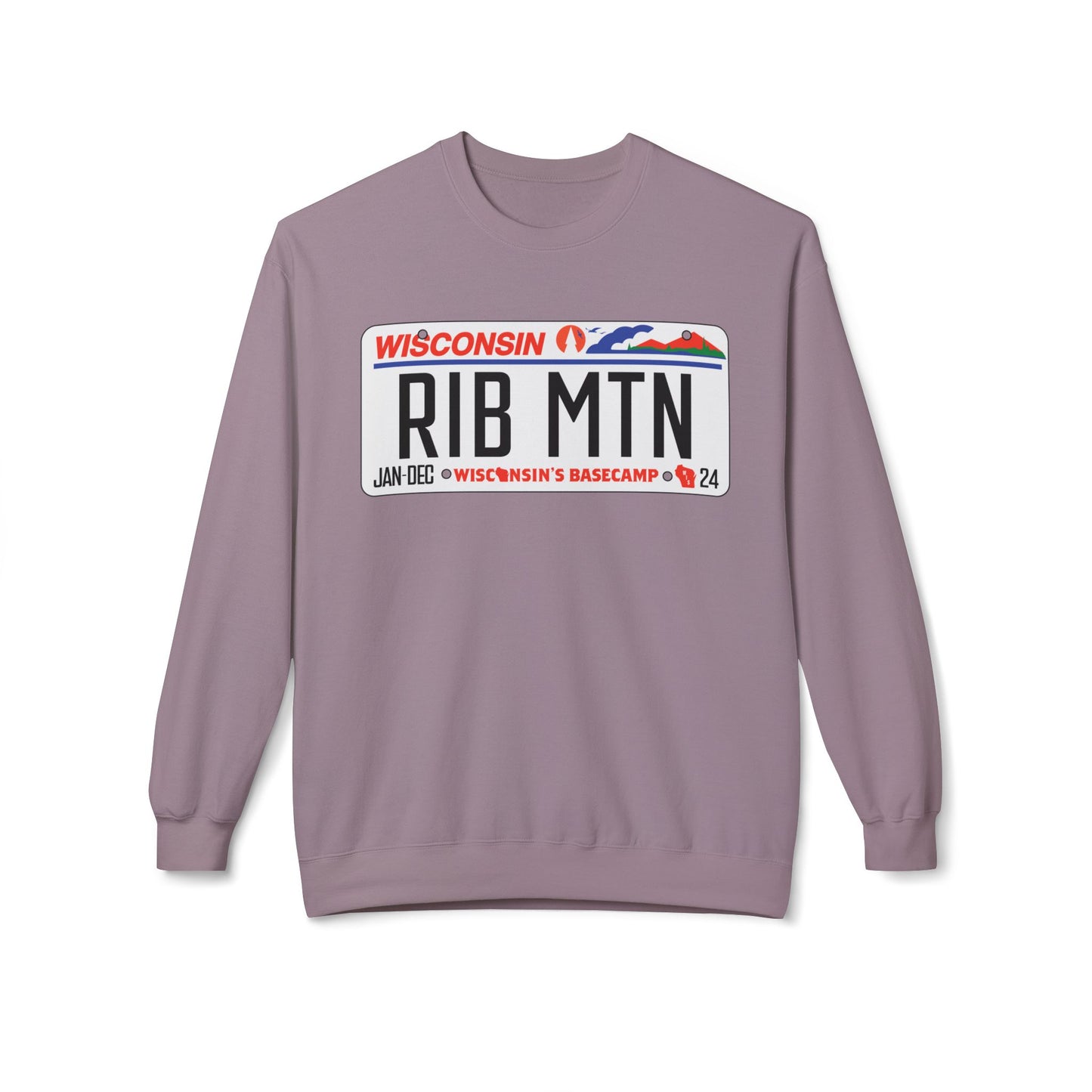 Wisconsin Rib Mountain License Plate Sweatshirt