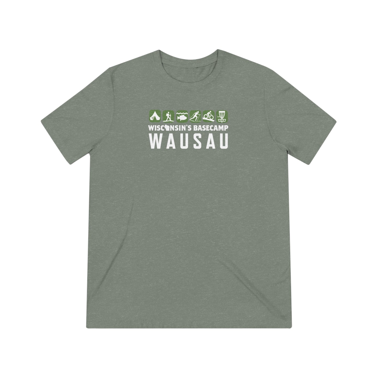 Wisconsin Outdoor Recreation Unisex Triblend Tee - Basecamp Wausau Design