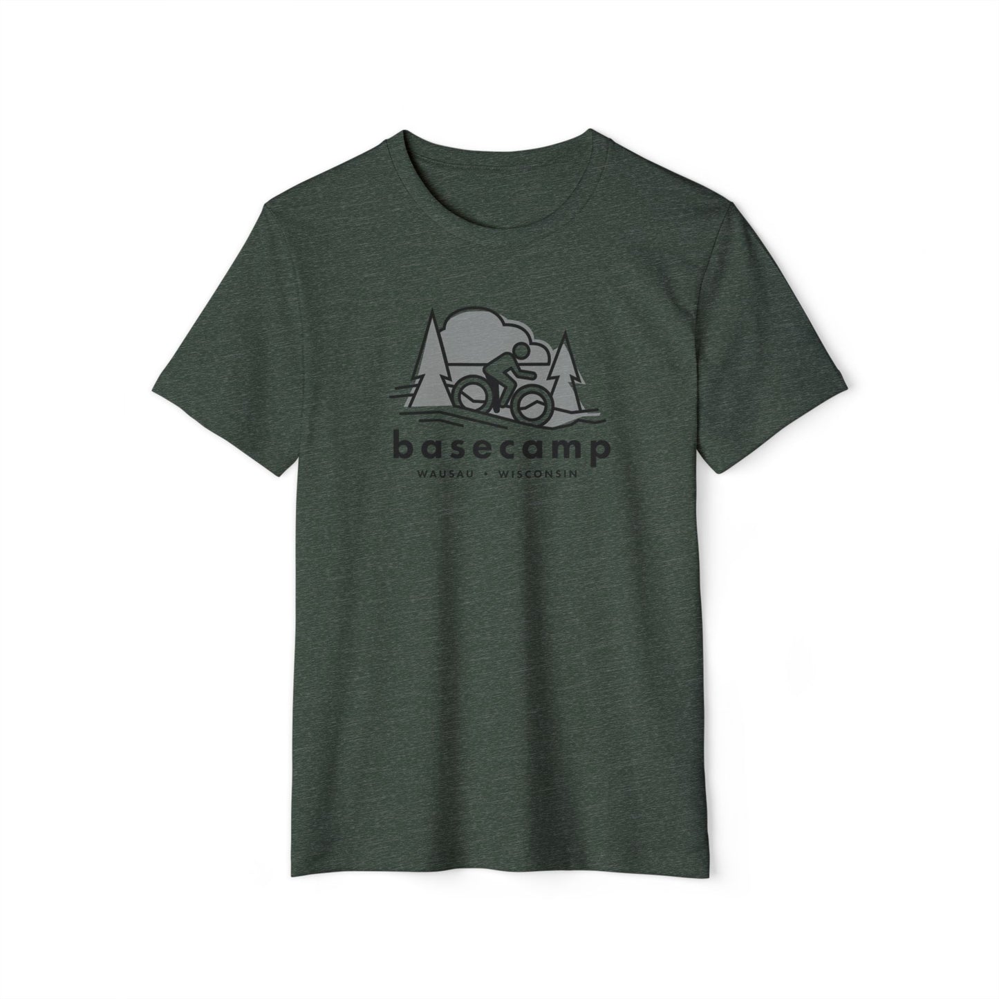 Wisconsin's Basecamp Biker - Unisex Recycled Organic T-Shirt
