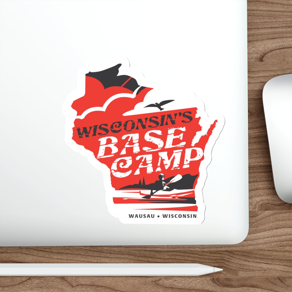Wisconsin's Basecamp Paddler - Die-Cut Stickers