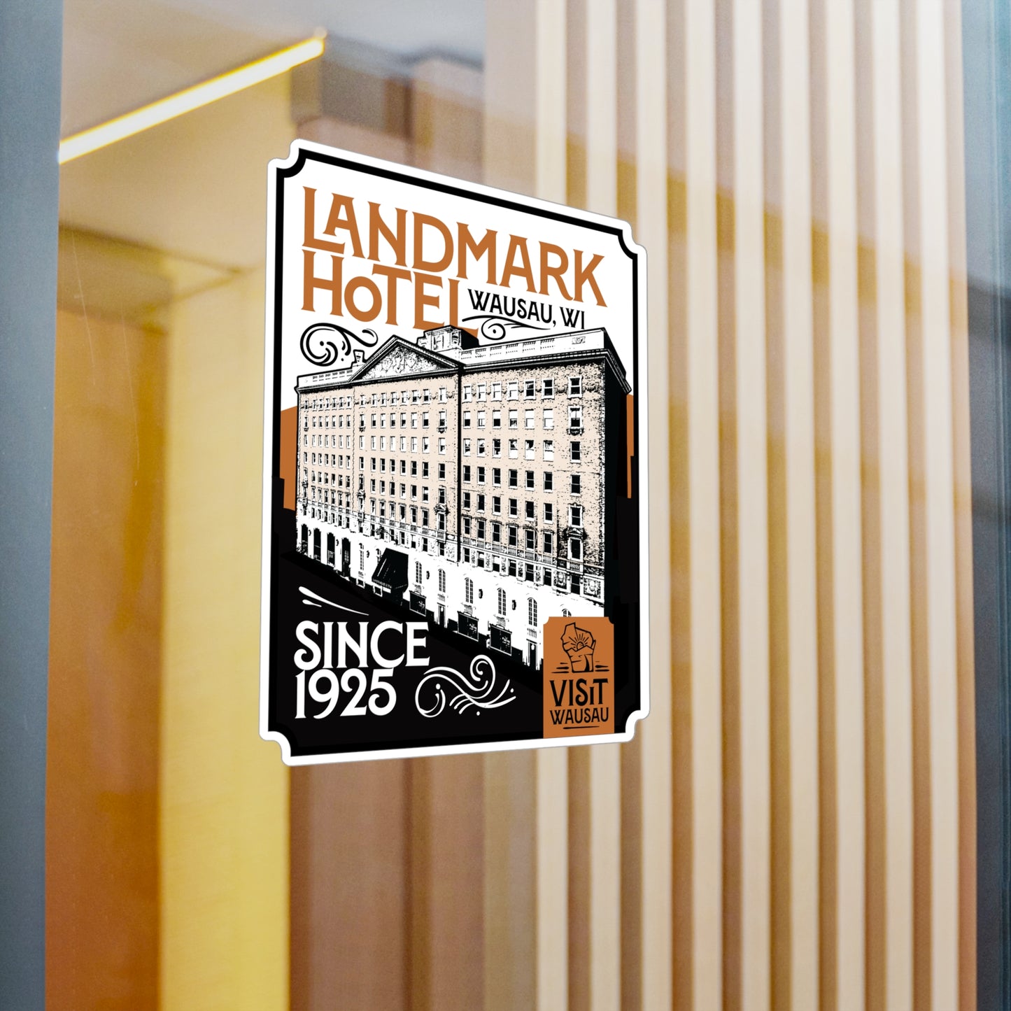 Vinyl Decal - Classic Wausau Landmark Icon