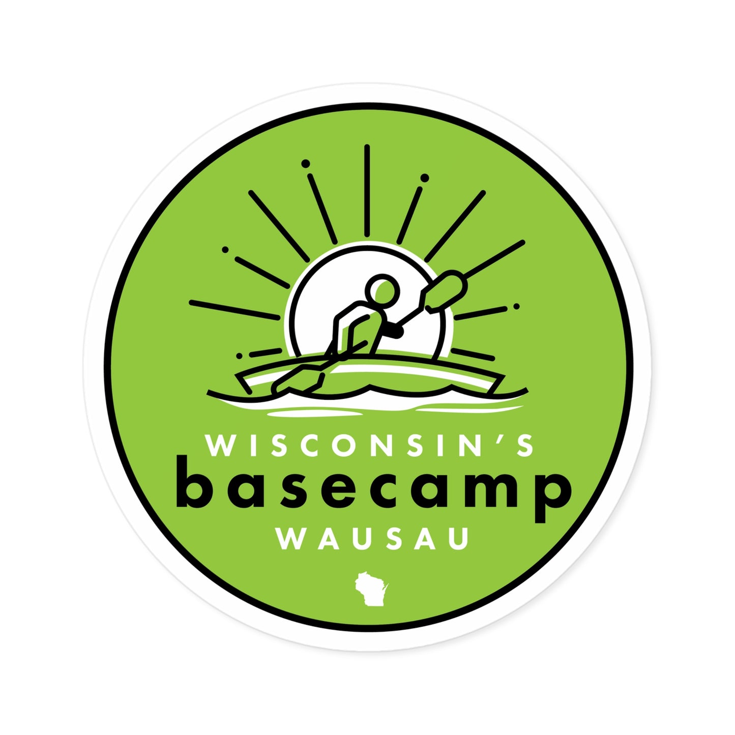 Stickers - Wisconsin Paddlers Great Pinery Heritage Waterway Design