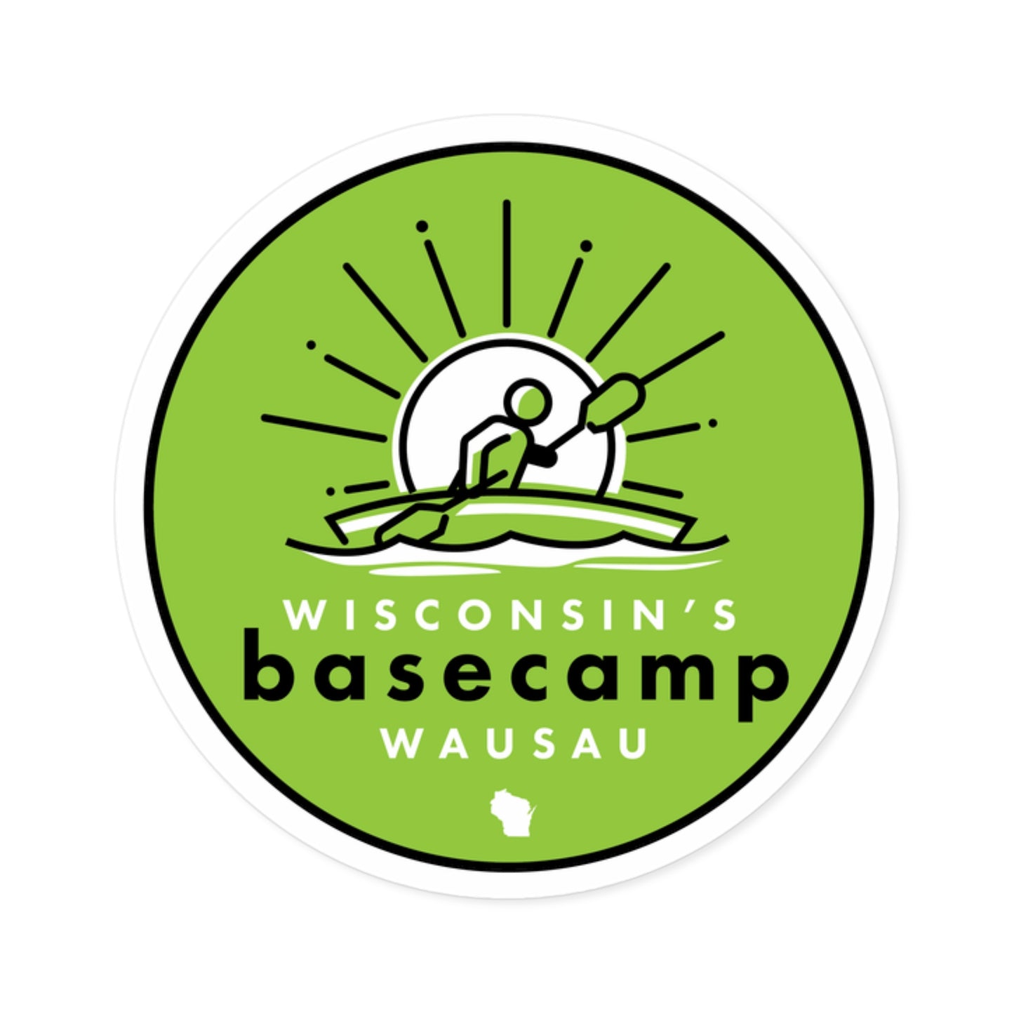 Stickers - Wisconsin Paddlers Great Pinery Heritage Waterway Design