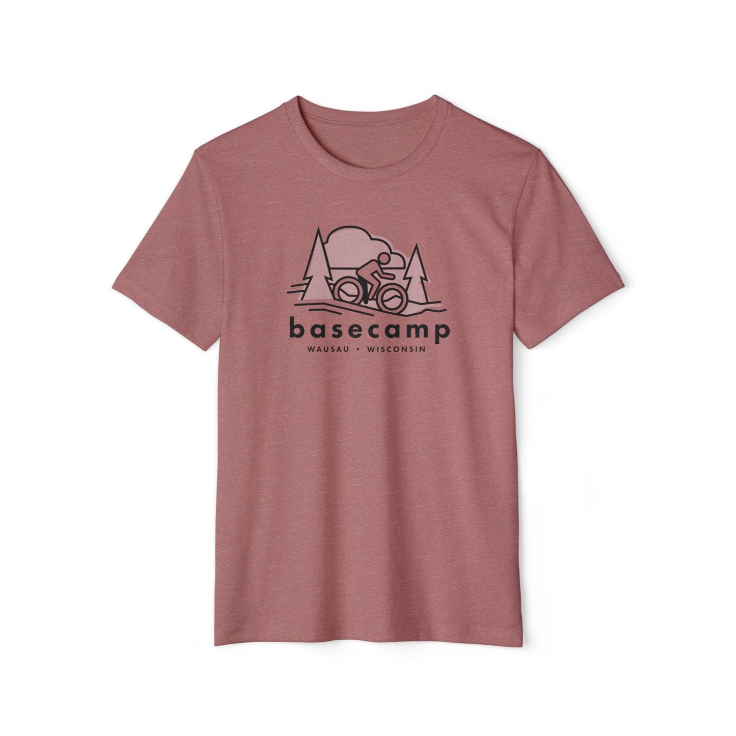 Wisconsin's Basecamp Biker - Unisex Recycled Organic T-Shirt