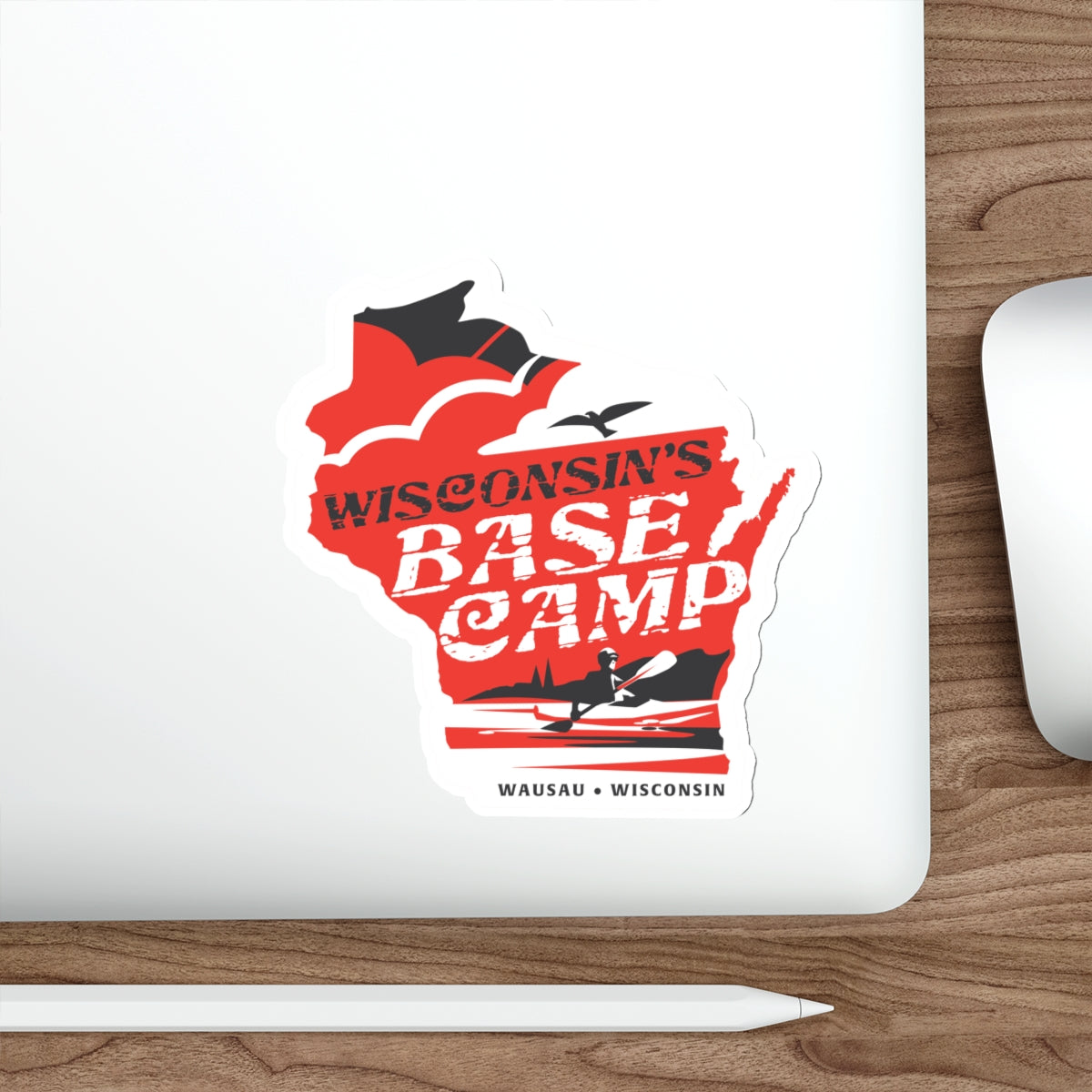 Wisconsin's Basecamp Paddler - Die-Cut Stickers