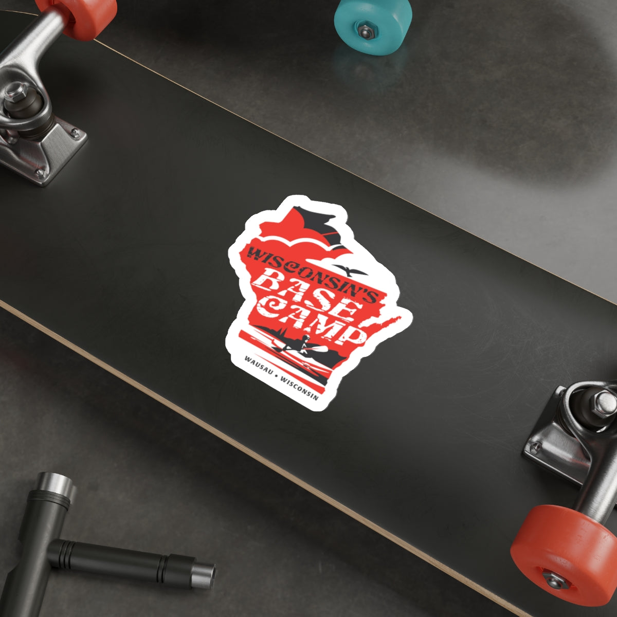 Wisconsin's Basecamp Paddler - Die-Cut Stickers