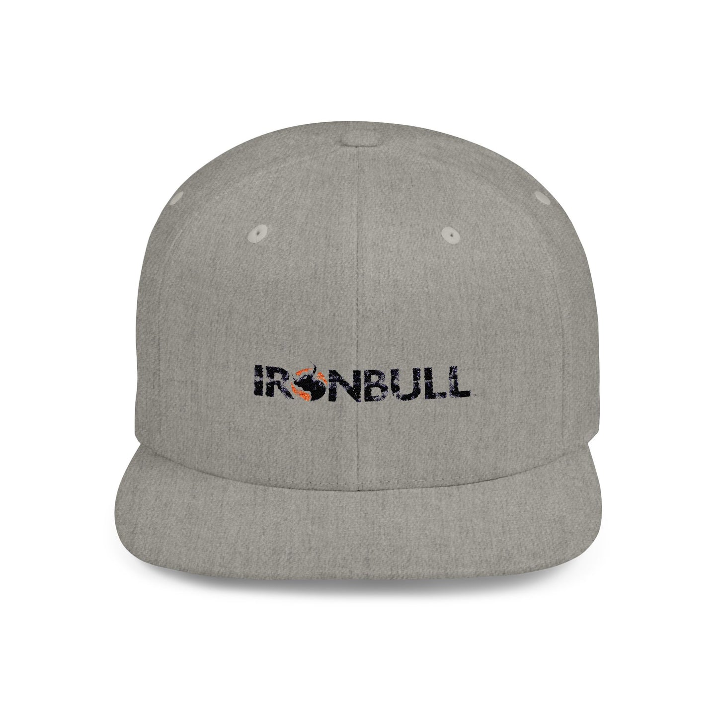 Ironbull Flat Bill Snapback Cap - Stylish Casual Hat for Streetwear Enthusiasts