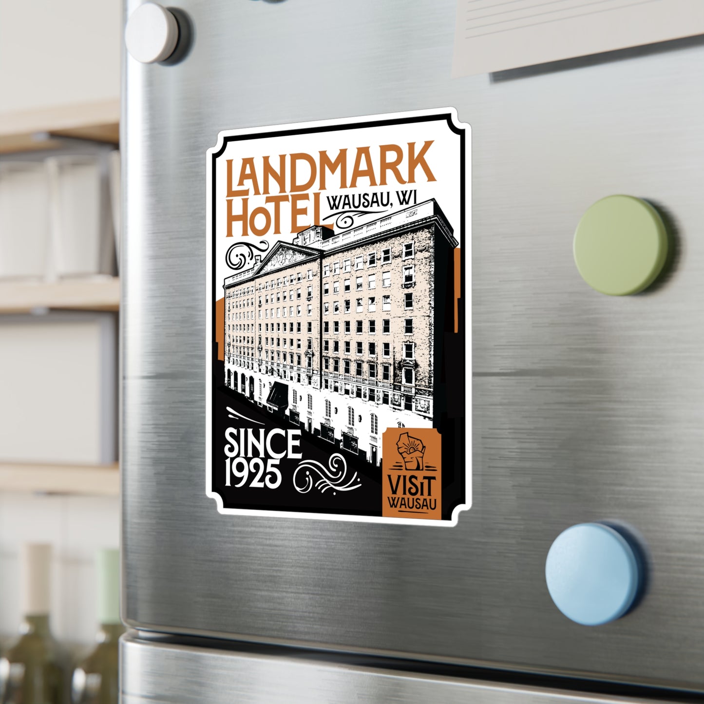 Vinyl Decal - Classic Wausau Landmark Icon