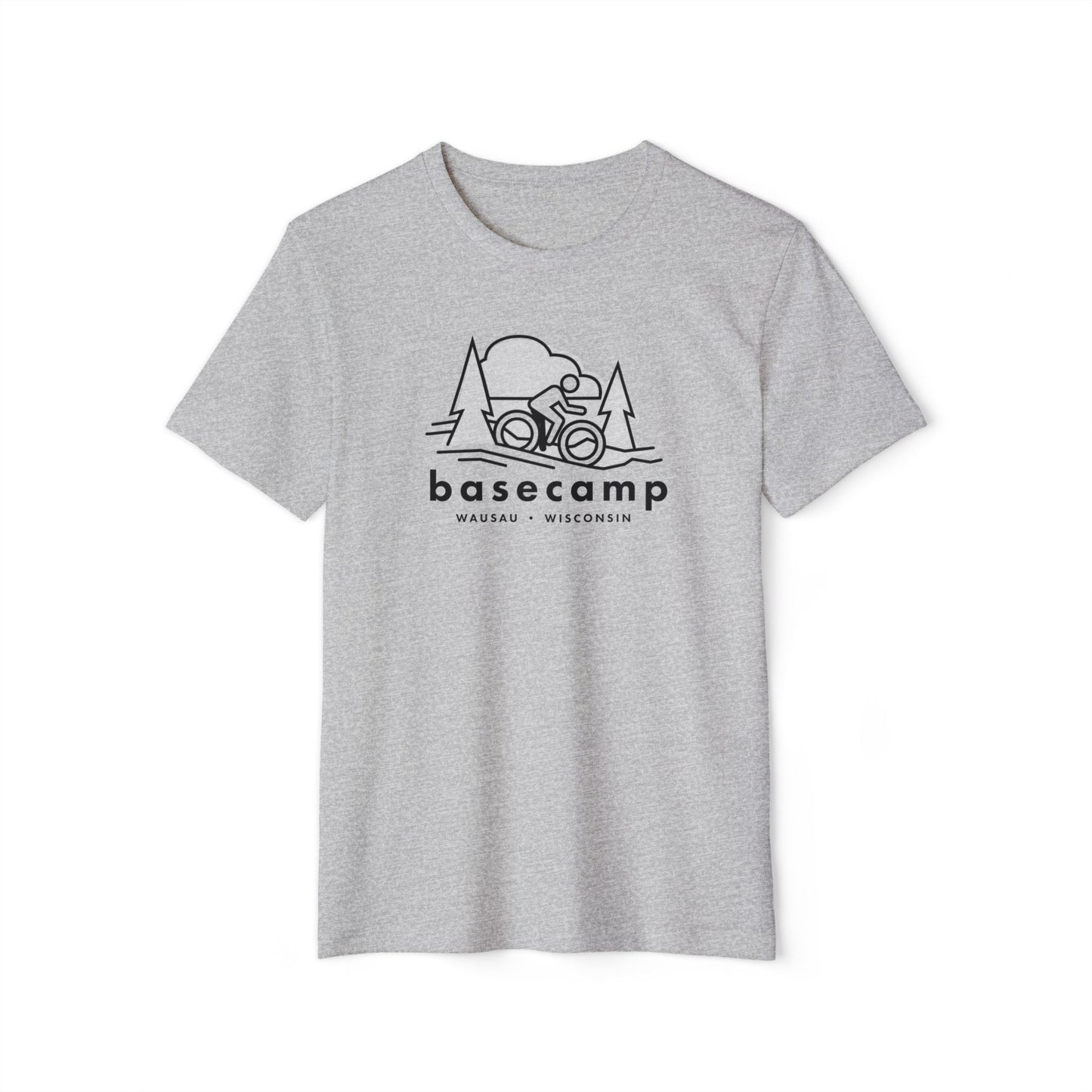 Wisconsin's Basecamp Biker - Unisex Recycled Organic T-Shirt