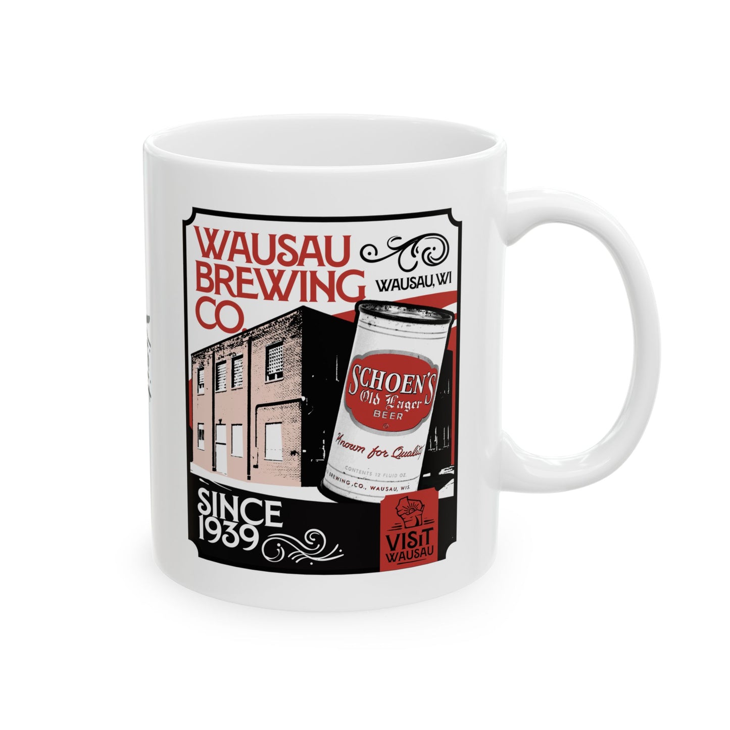 Mug - Classic Wausau Icon - Wausau Brewing Company - Central Wisconsin Beers