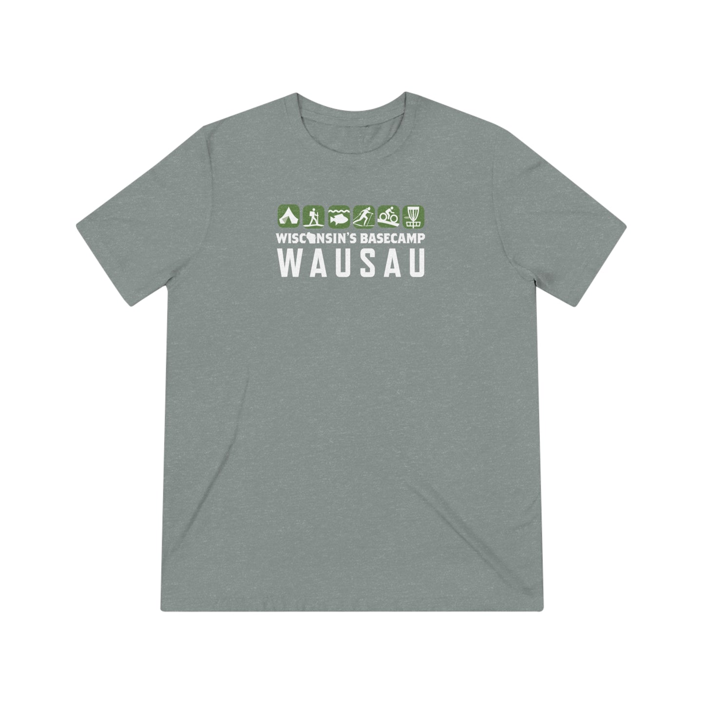 Wisconsin Outdoor Recreation Unisex Triblend Tee - Basecamp Wausau Design