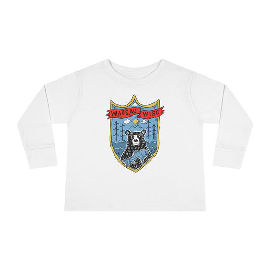 Toddler Long Sleeve Tee - Bear with me in Wisconsin's Basecamp