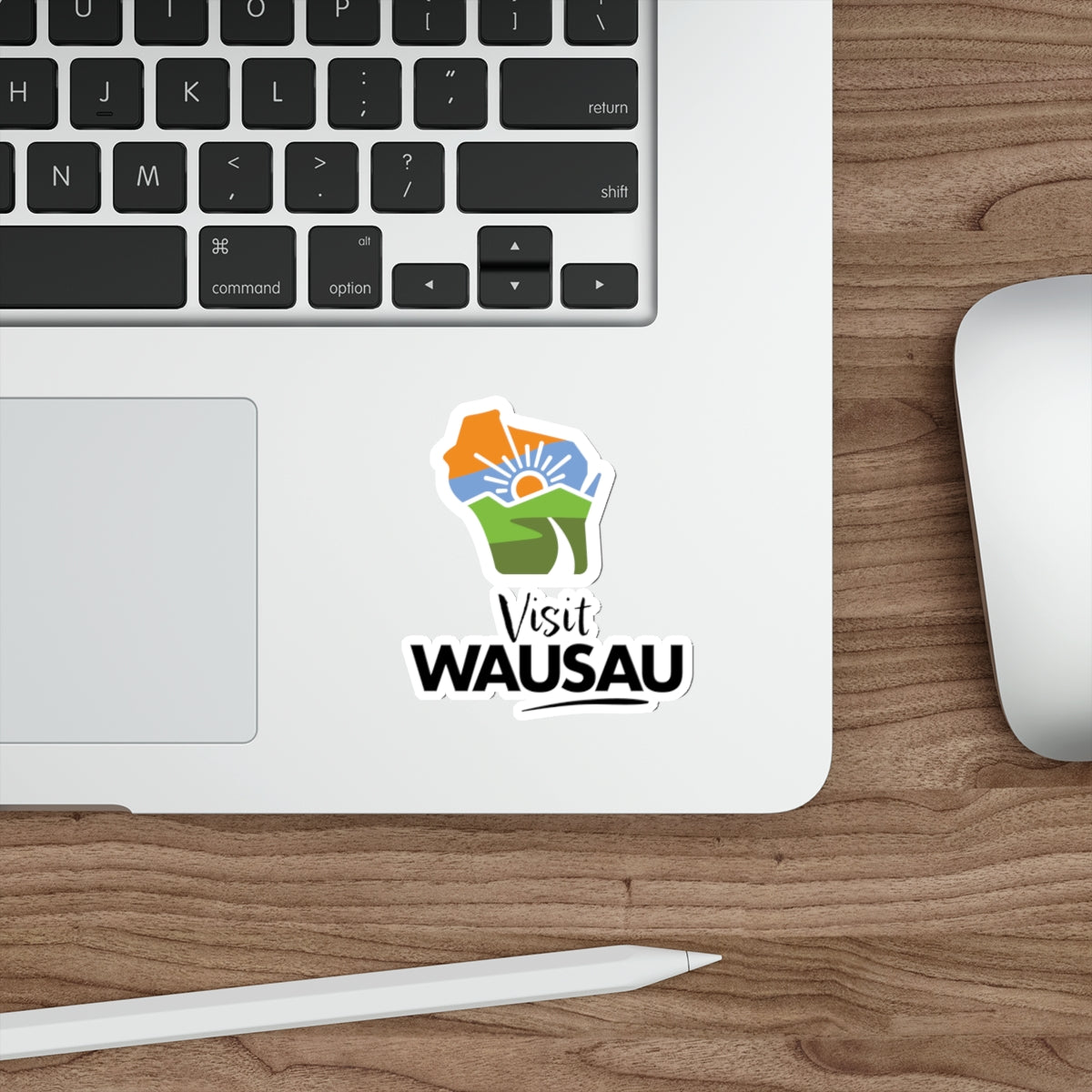 Die-Cut Stickers Visit Wausau Logo
