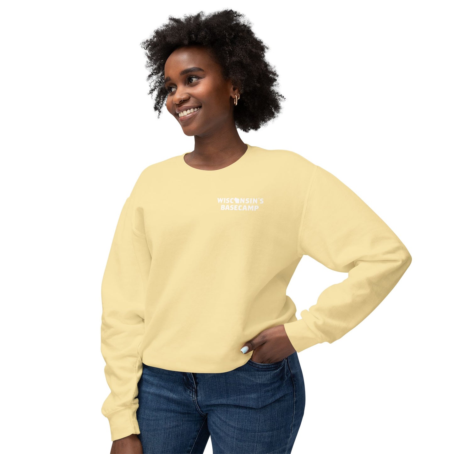 Sunrise Landscape Unisex Lightweight Crewneck Sweatshirt