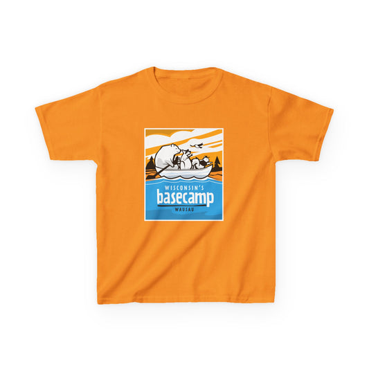 Kids Tee - Wisconsin's Basecamp Animals Adventure on the Water