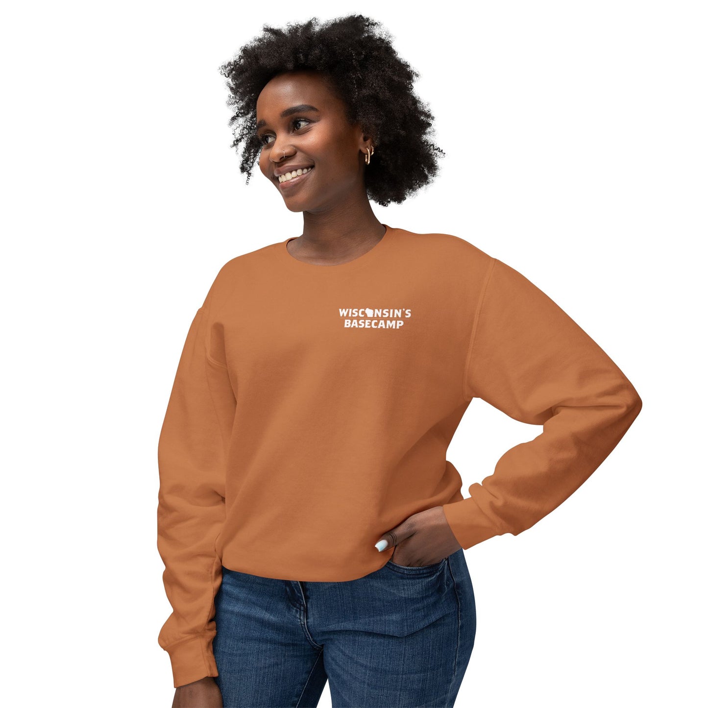 Sunrise Landscape Unisex Lightweight Crewneck Sweatshirt