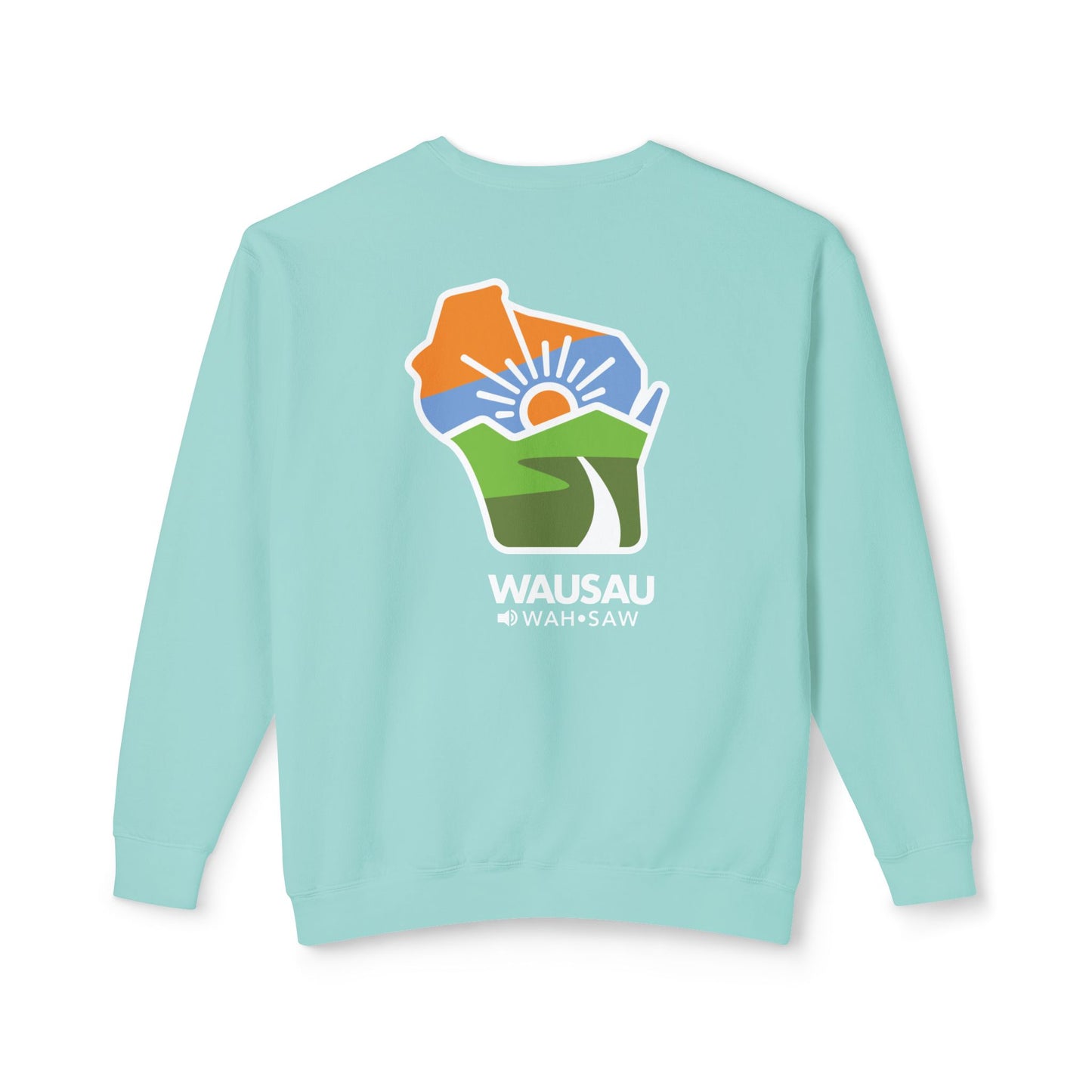 Sunrise Landscape Unisex Lightweight Crewneck Sweatshirt