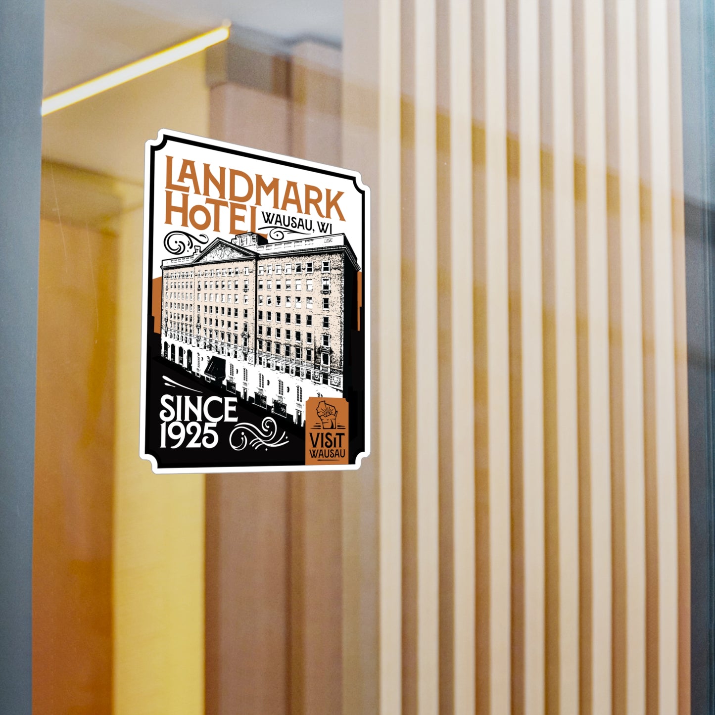 Vinyl Decal - Classic Wausau Landmark Icon