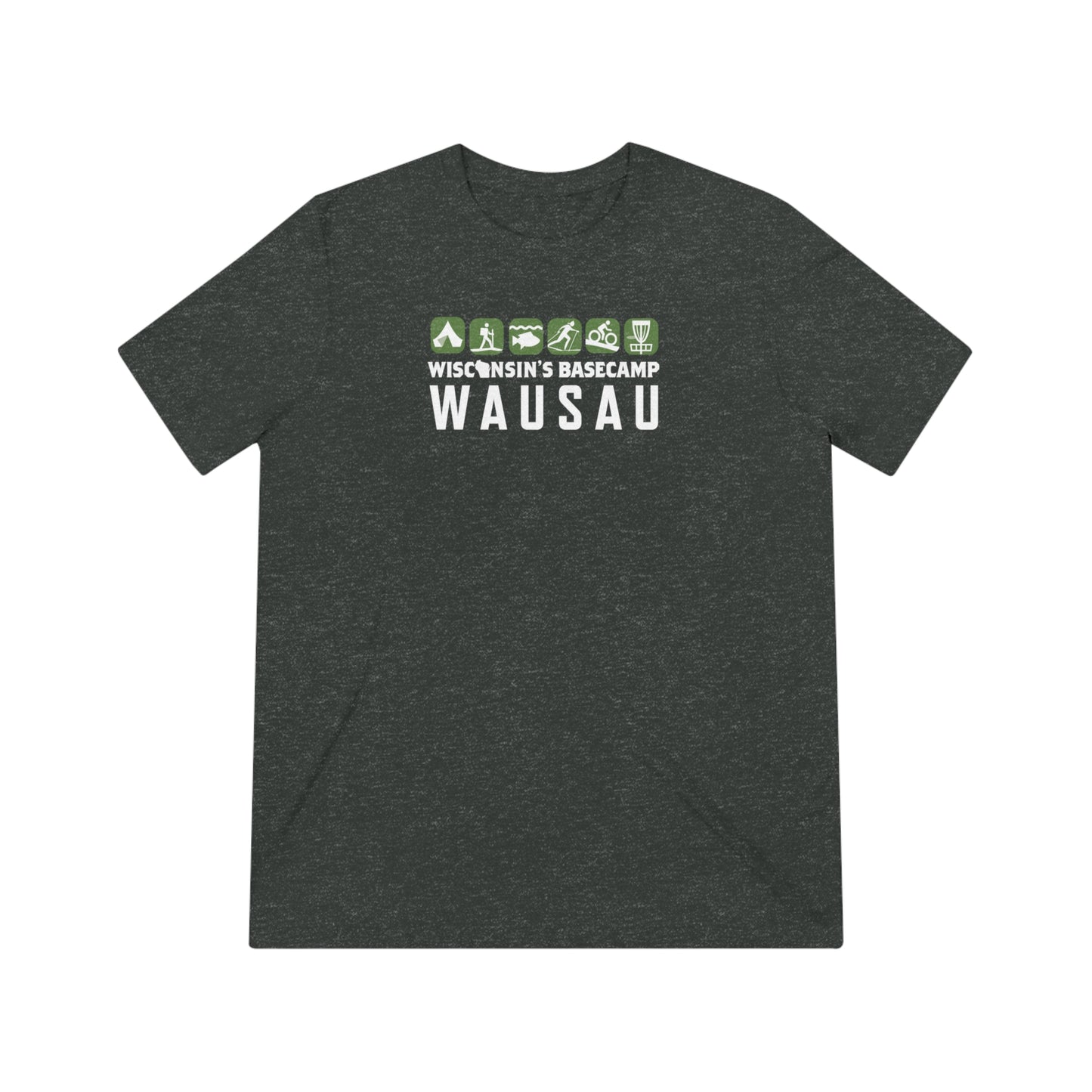 Wisconsin Outdoor Recreation Unisex Triblend Tee - Basecamp Wausau Design