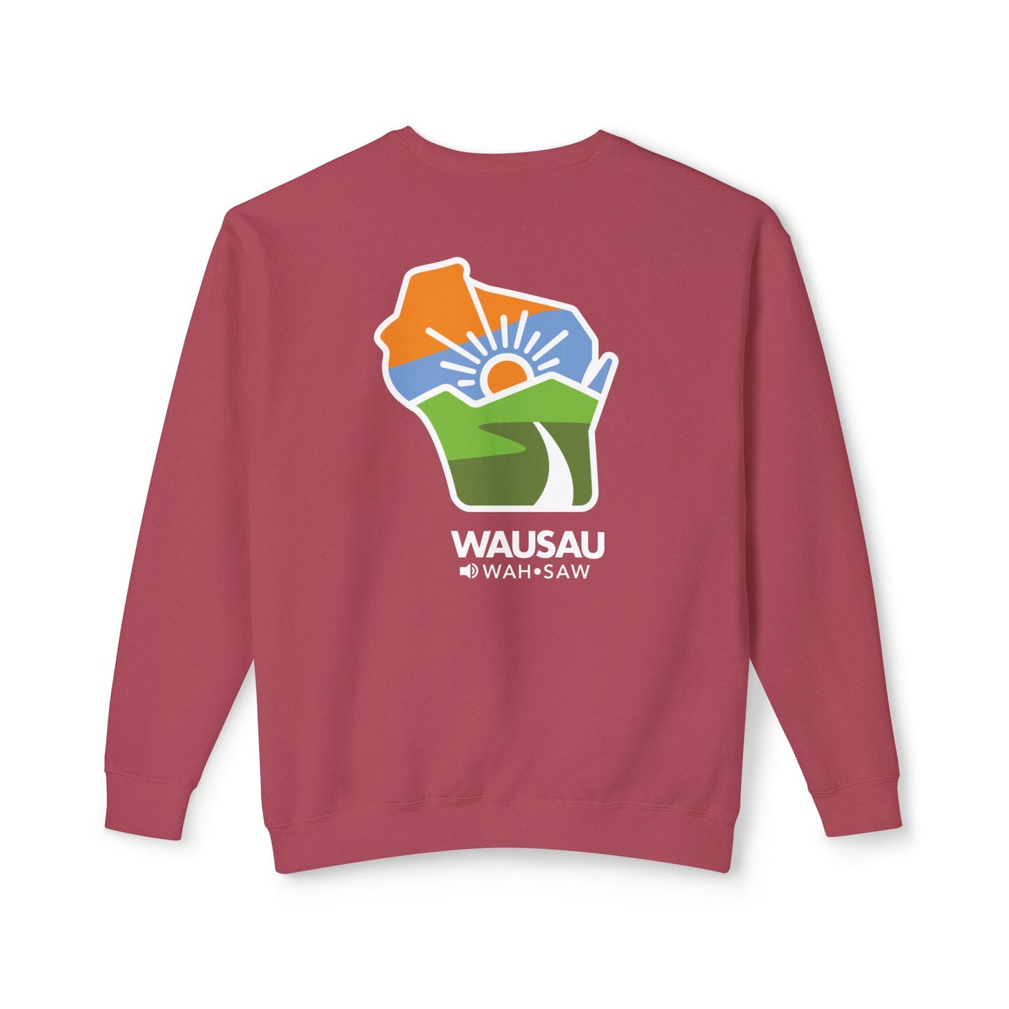 Sunrise Landscape Unisex Lightweight Crewneck Sweatshirt