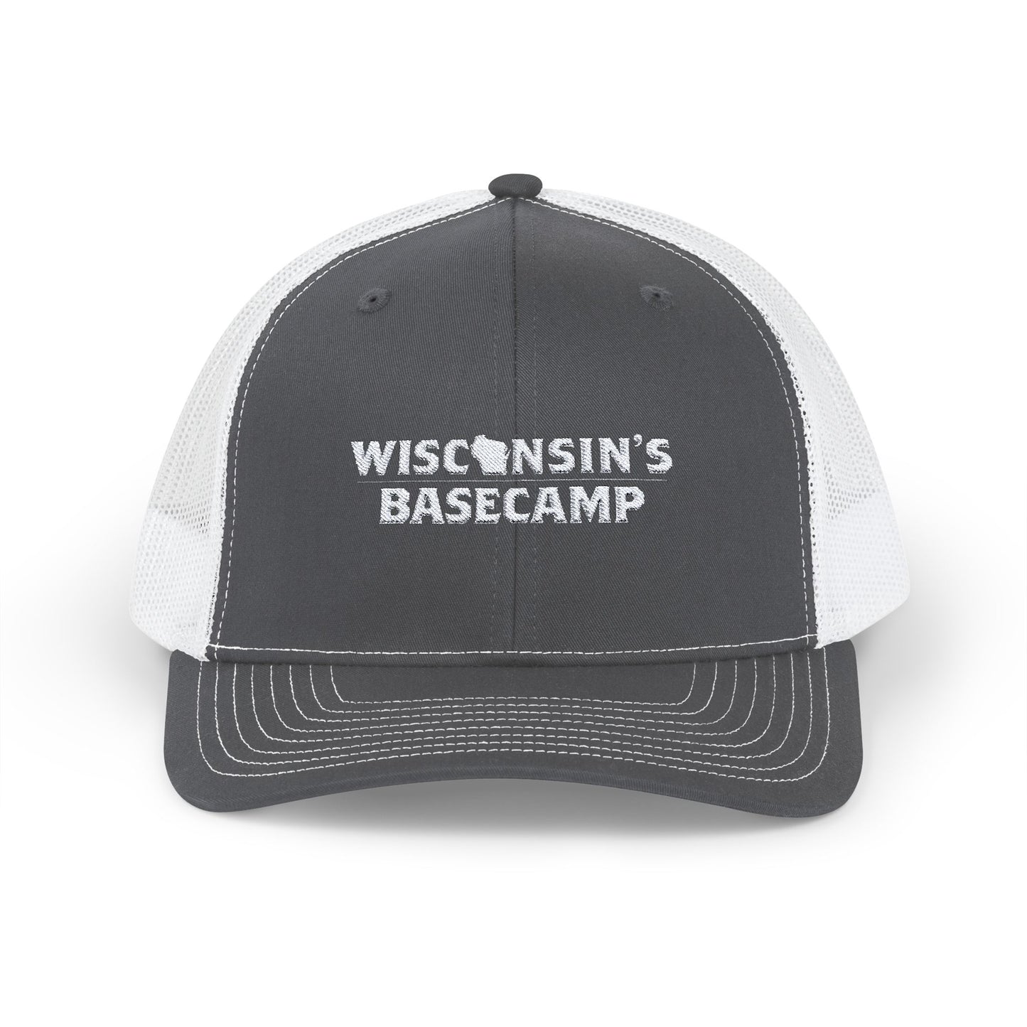 Snapback Trucker Cap - Wisconsin's Basecamp in Greater Wausau Design