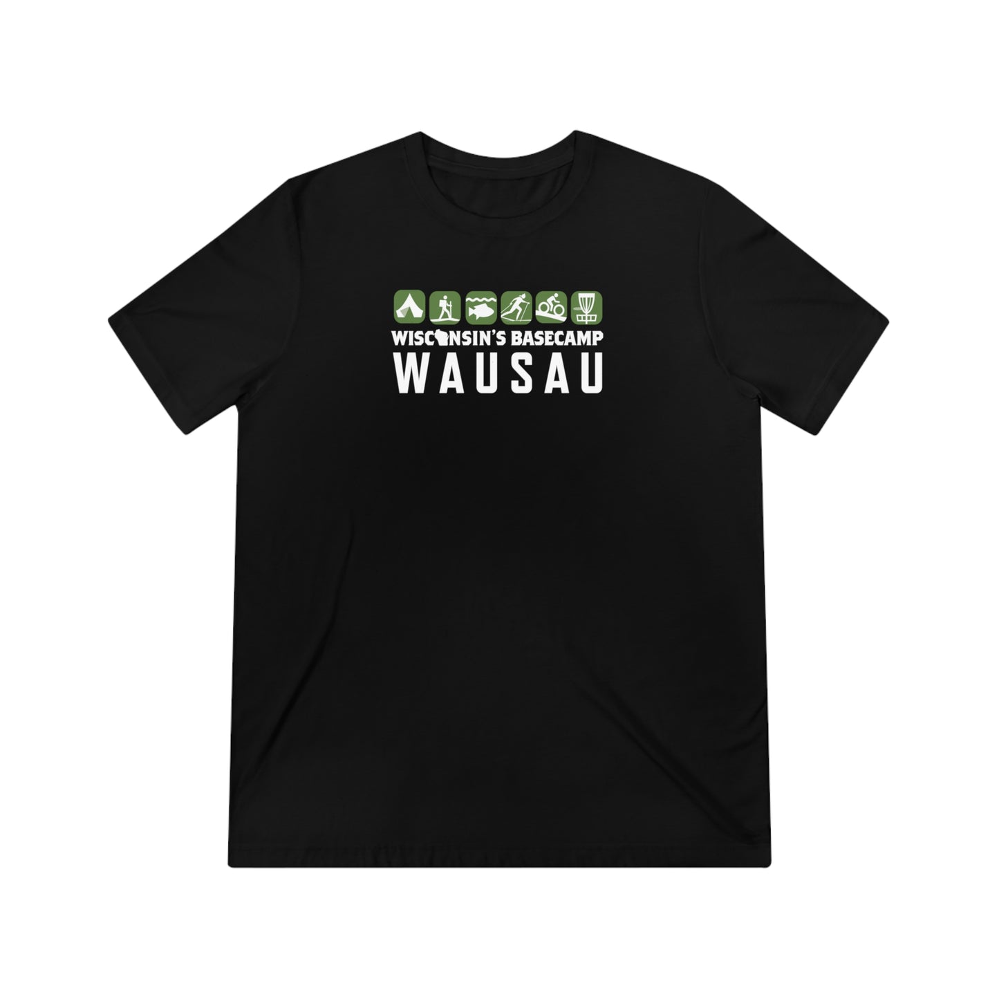 Wisconsin Outdoor Recreation Unisex Triblend Tee - Basecamp Wausau Design
