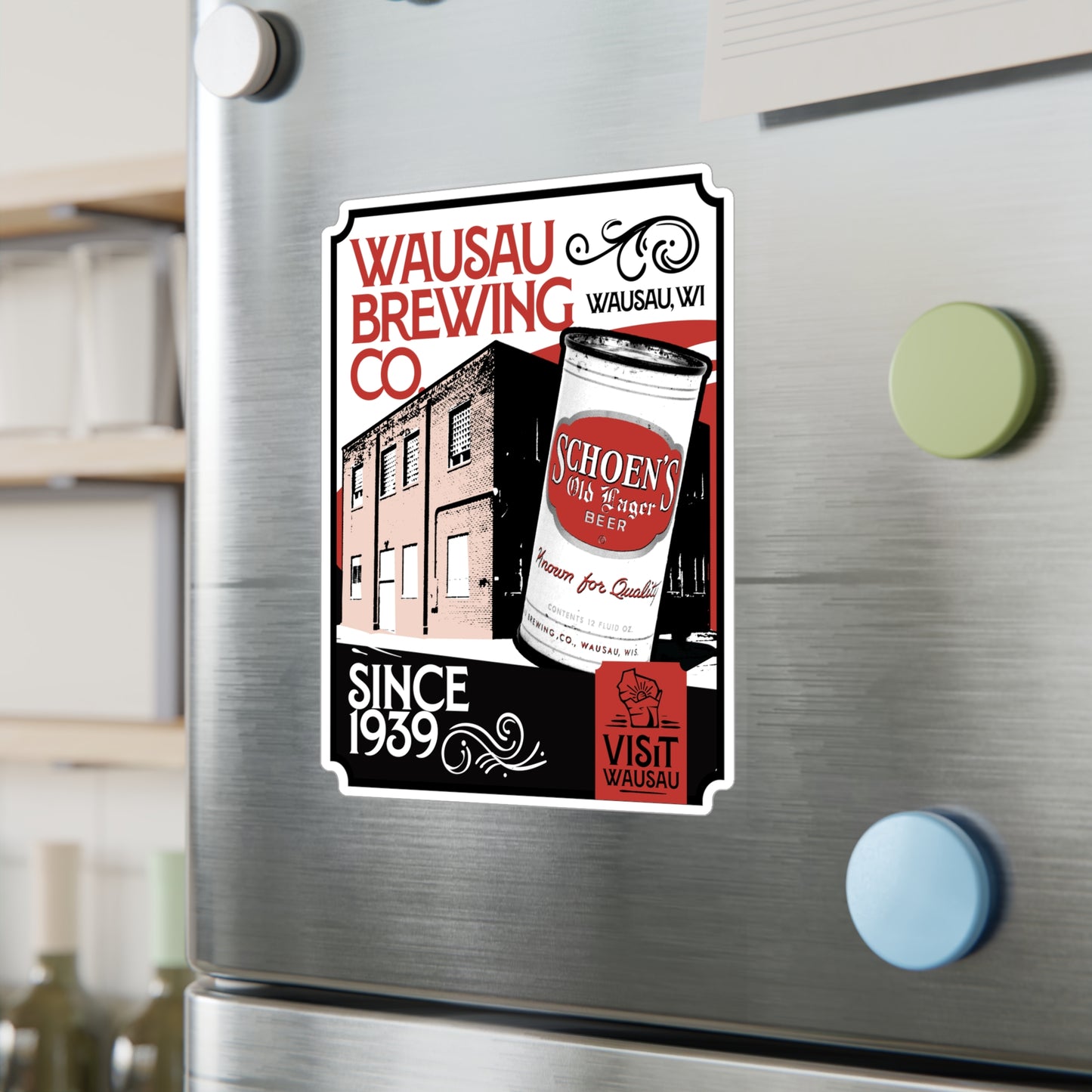 Vinyl Decal - Wausau Brewing Icon