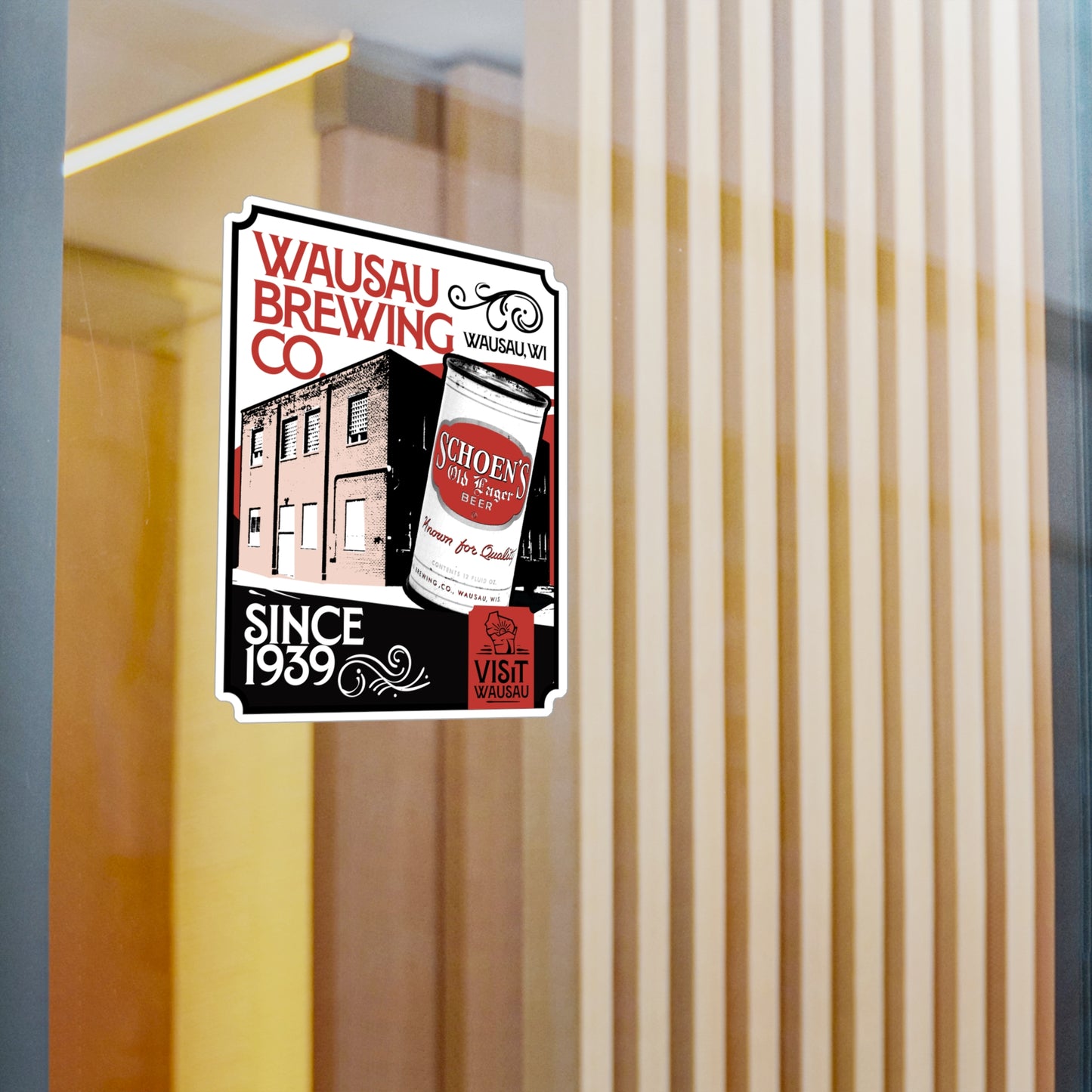 Vinyl Decal - Wausau Brewing Icon