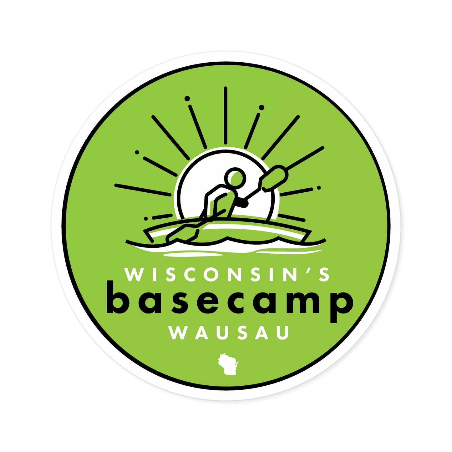 Stickers - Wisconsin Paddlers Great Pinery Heritage Waterway Design