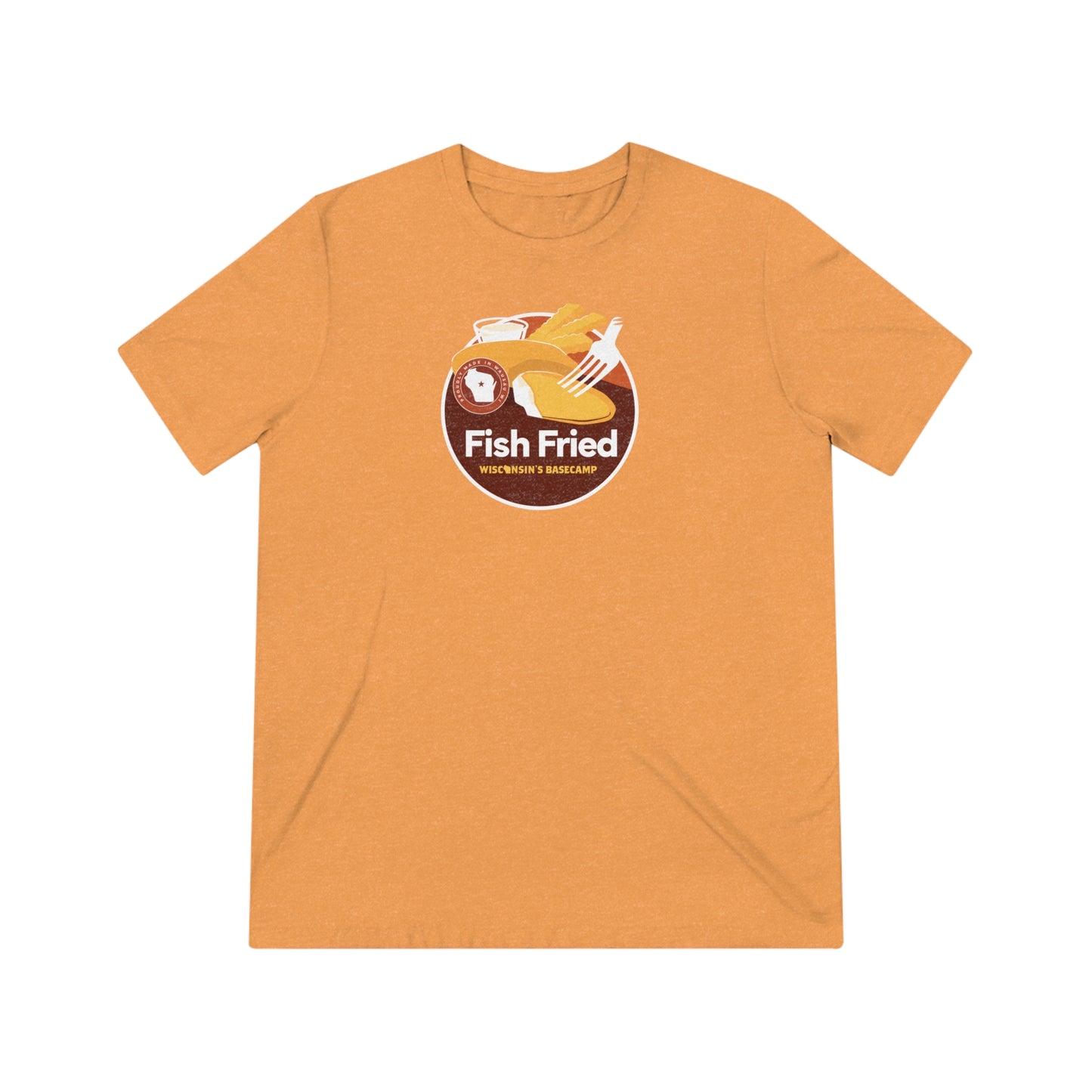 Wisconsin Fish Fry Triblend Tee - Basecamp Design