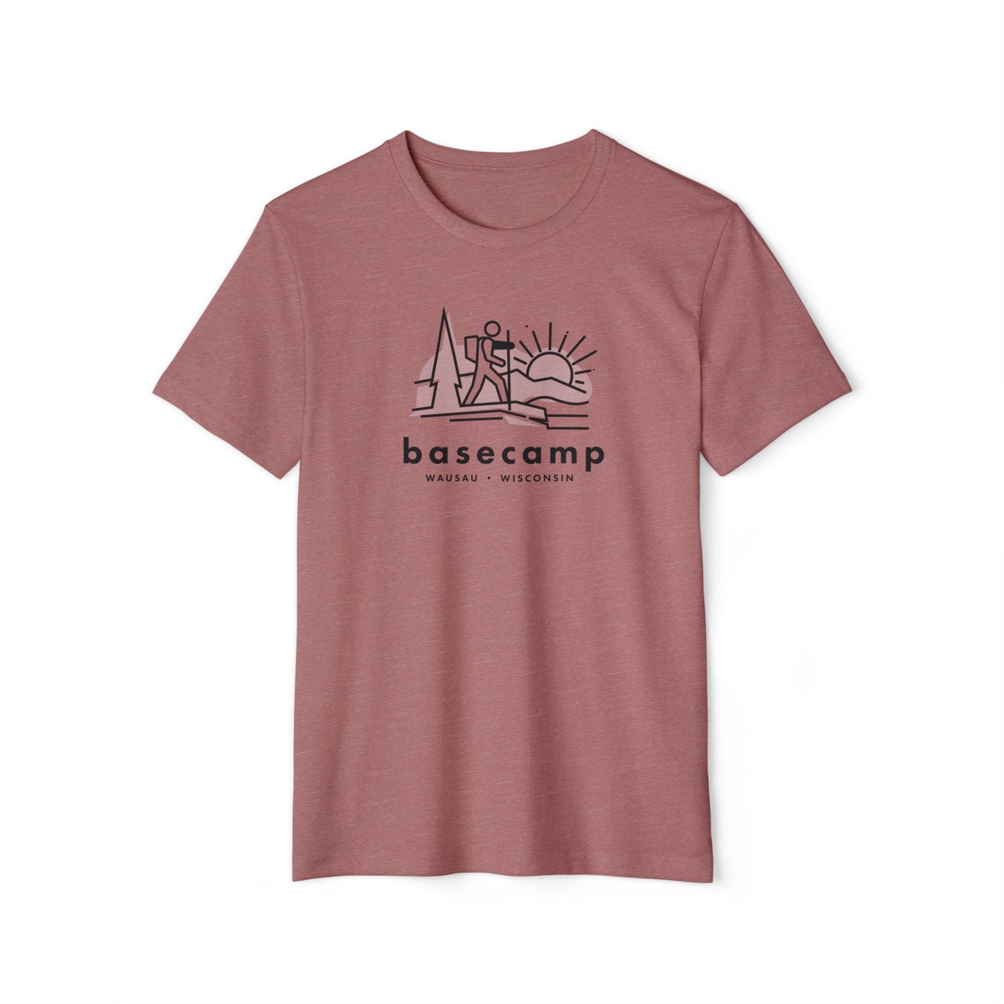 Hike Wisconsin's Basecamp - Unisex Recycled Organic T-Shirt